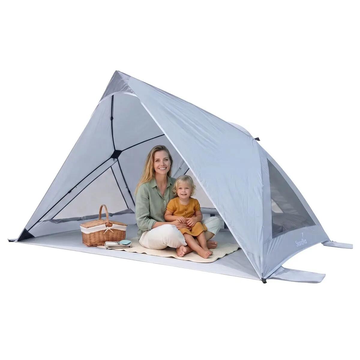 Tenda de praia ultraleve Selka Quick-Start - Proteção UV 80+ - Fundo cosido 2/15