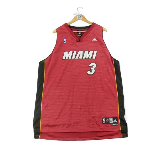Second life - Adidas koszulka męska bez rękawów NBA Heat de Miami 3 - Jak nowy