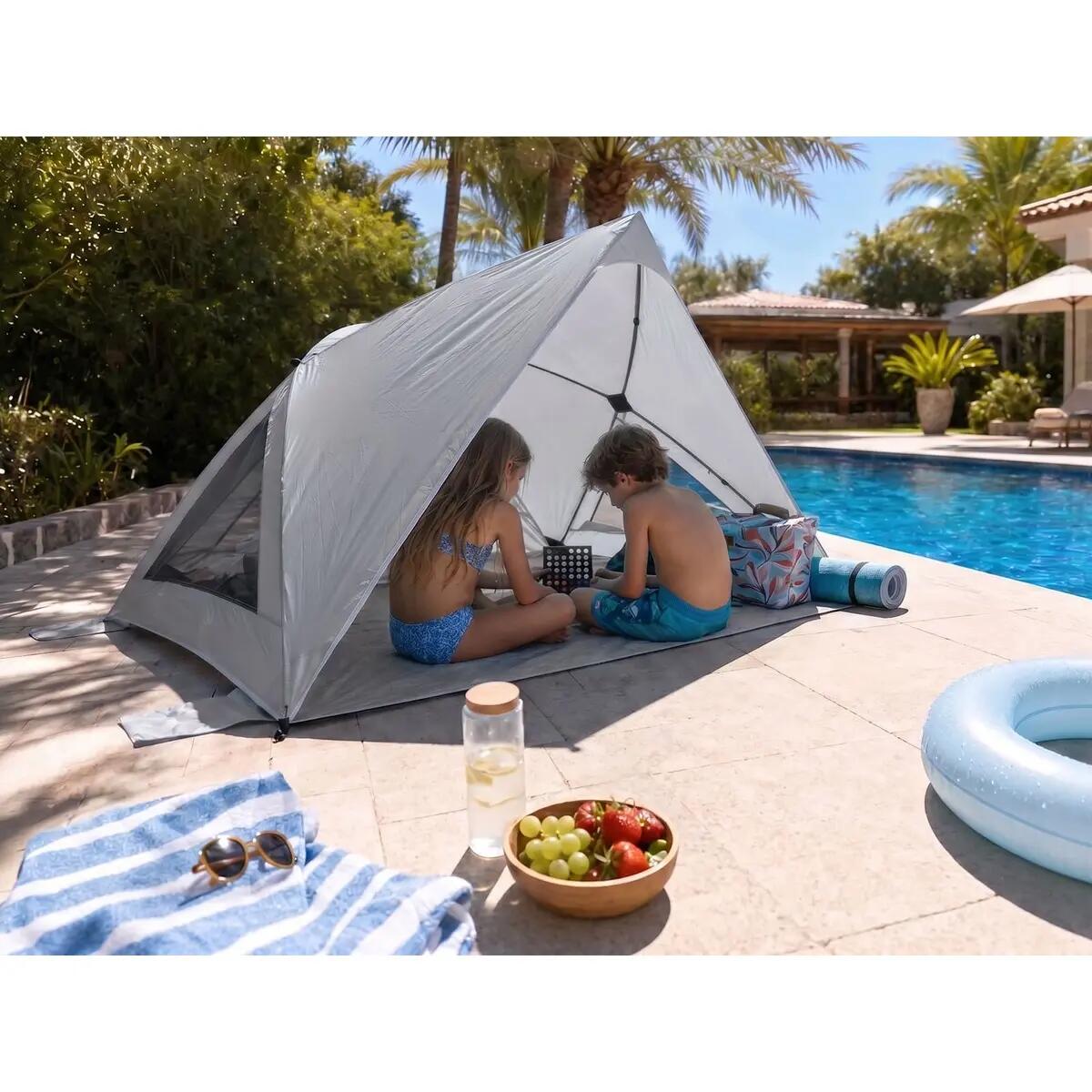 Tenda de praia ultraleve Selka Quick-Start - Proteção UV 80+ - Fundo cosido 14/15