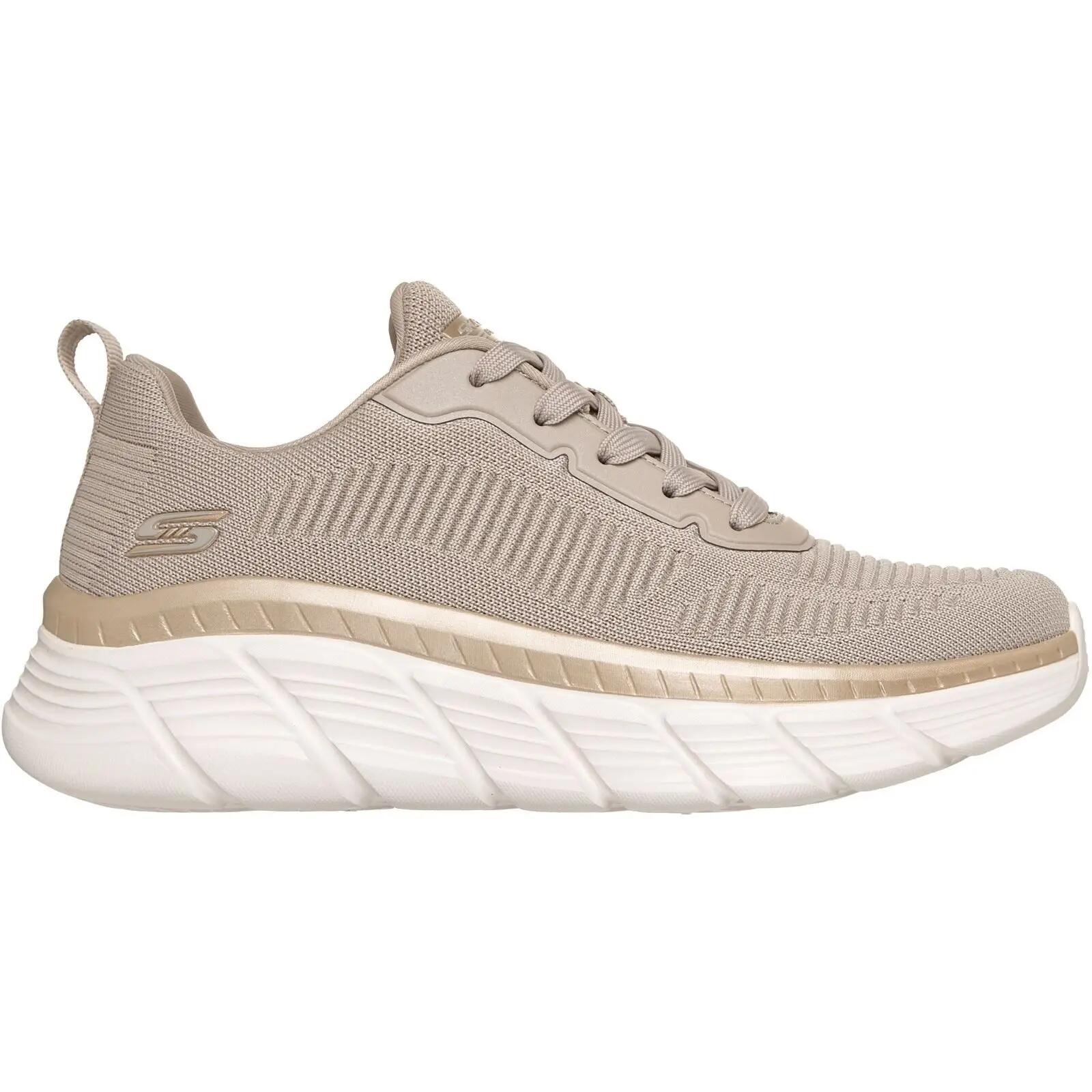Skechers BOBS B Flex Hi Flying Hi Mujer Taupe Oro 117385-TPGD 5/7