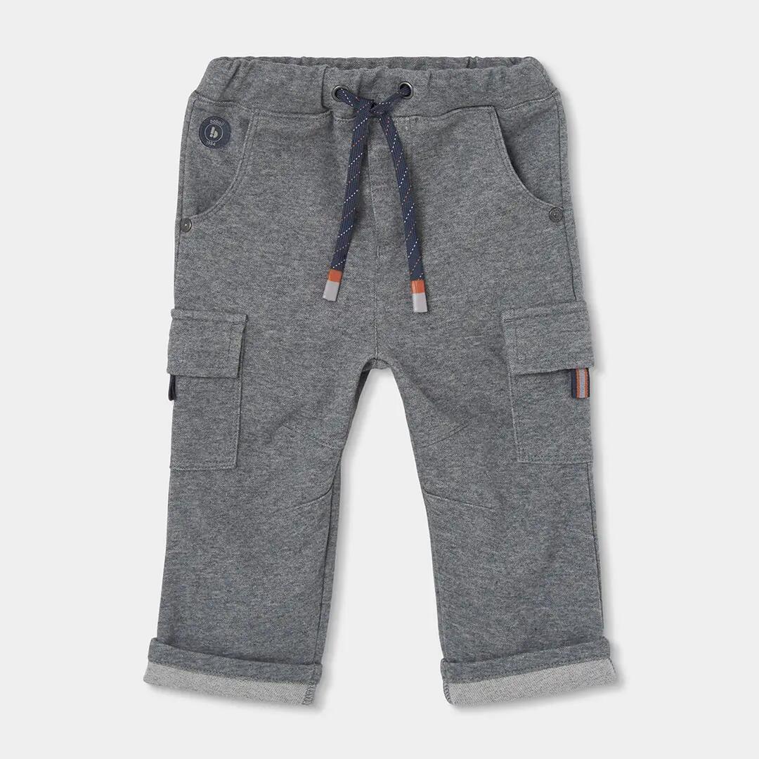 Pantalón niño gris vigoré con bolsillos cargo 1/4