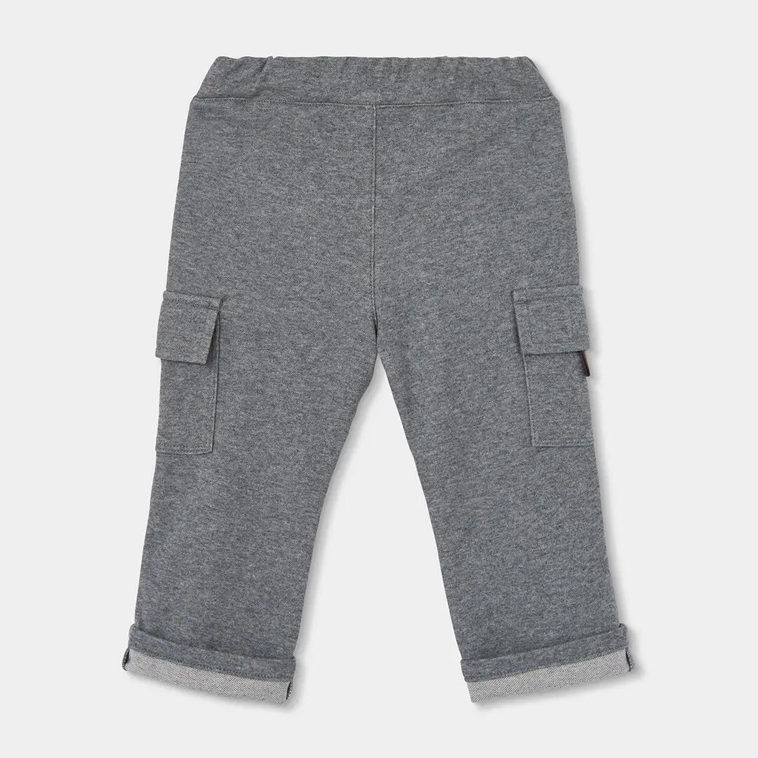 Pantalón niño gris vigoré con bolsillos cargo 2/4