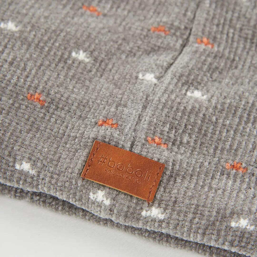 Cuello bebé gris vigoré estampado de puntos 2/3
