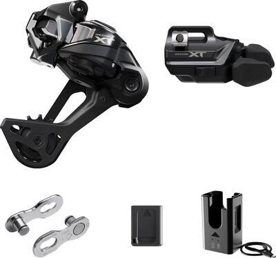 Shimano deore xt di2 rd-m8250-sgs (lange kooi) / sw-m8250-ir i-spec ev 12s upgra