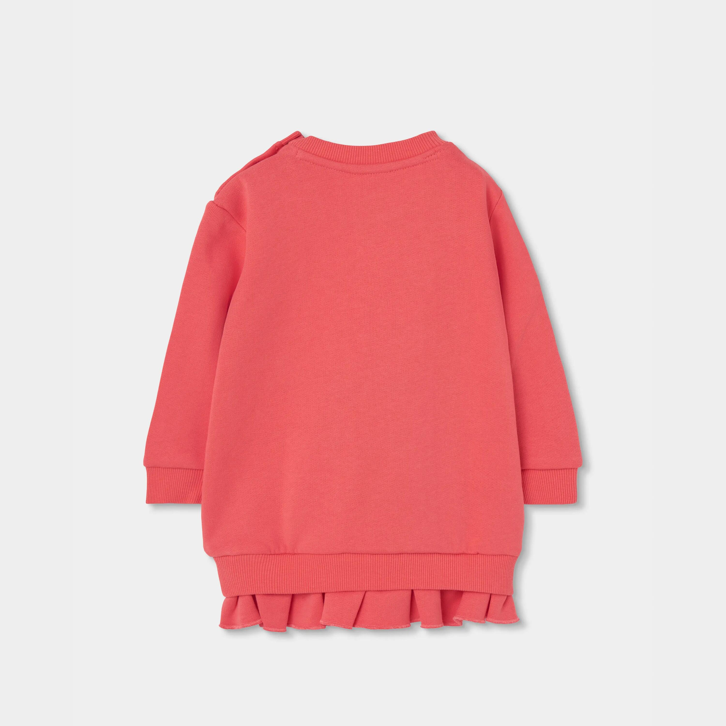 Conjunto punto niña naranja estampado love 5/7