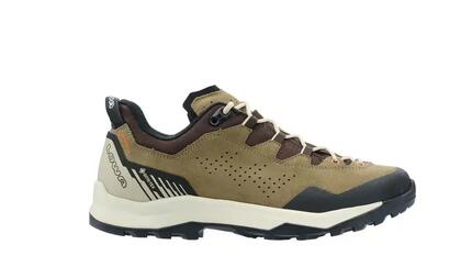 Chaussures, randonnée, hommes, basses, gore-tex, explorer, kaki