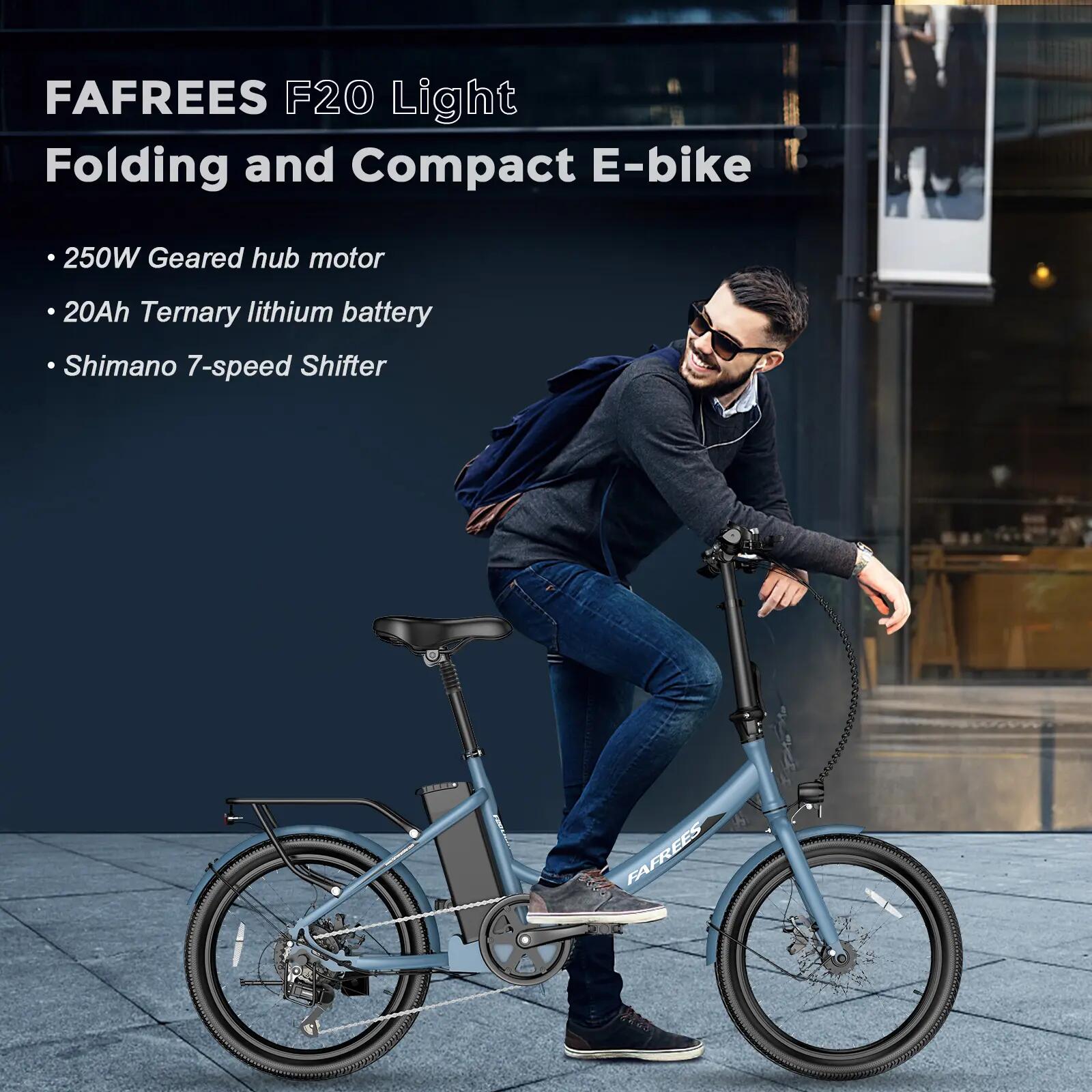 Bicyclette électrique pour adulte Fafrees F20 light, batterie 36V 20Ah 14/15