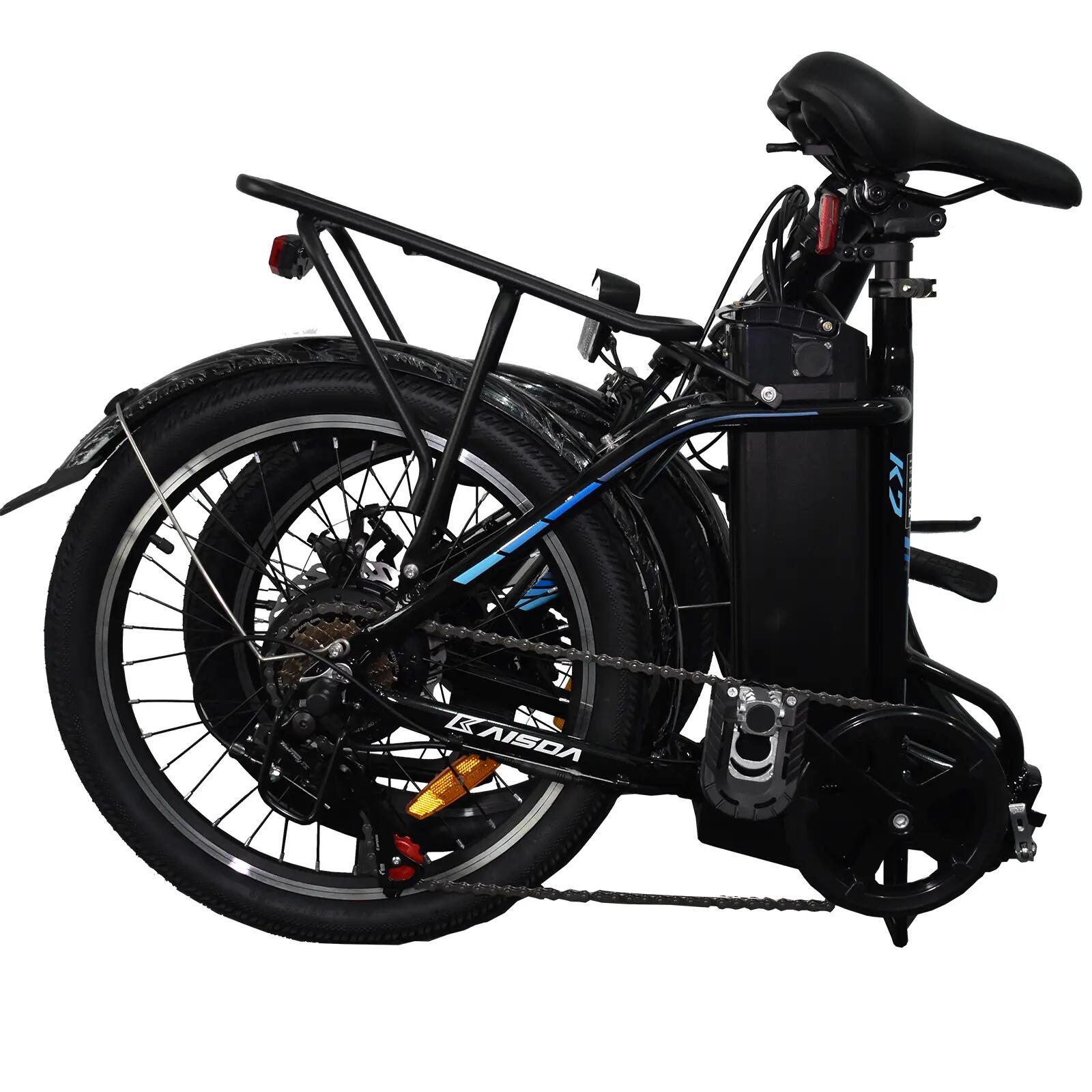 Bici electrică KAISDA K7 pentru femei motor 250W baterie 36V 3/7