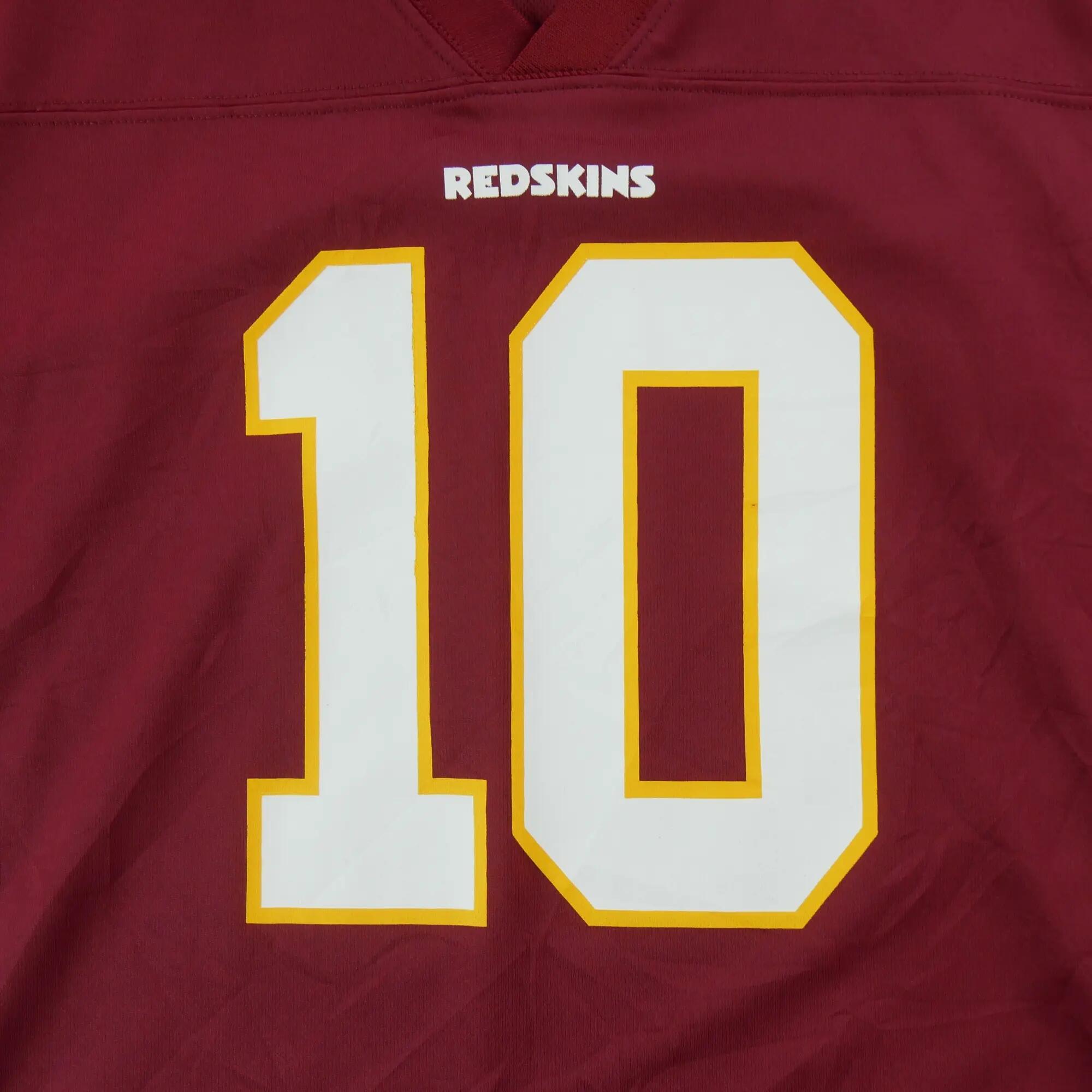 Segunda vida - Camisola masculina NFL Team Apparel 10 Redskins - Em bom estado 4/7