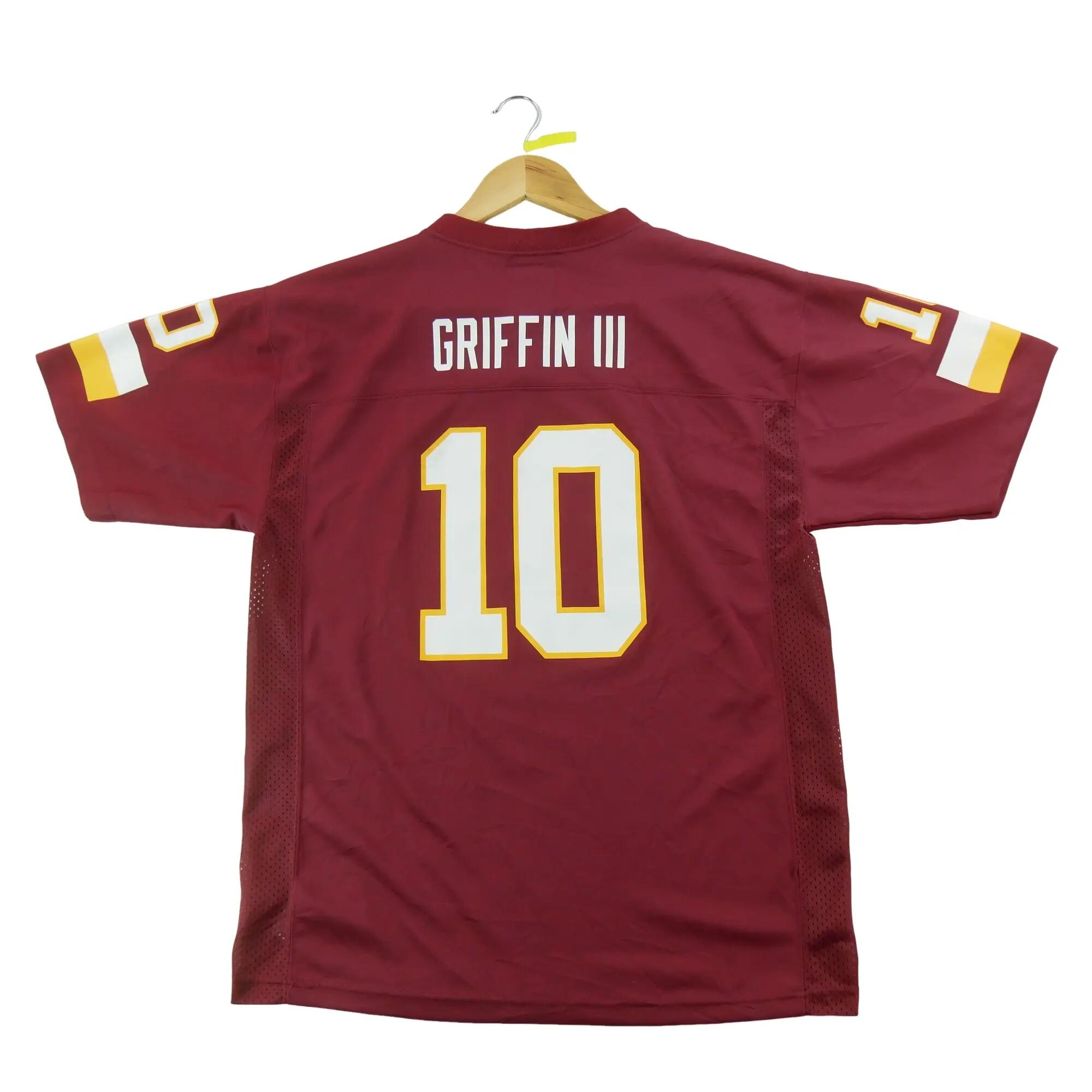 Segunda vida - Camisola masculina NFL Team Apparel 10 Redskins - Em bom estado 3/7