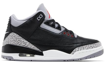 Męskie buty sportowe ikoniczny sneaker 3 RETRO "BLACK CEMENT" (2024)