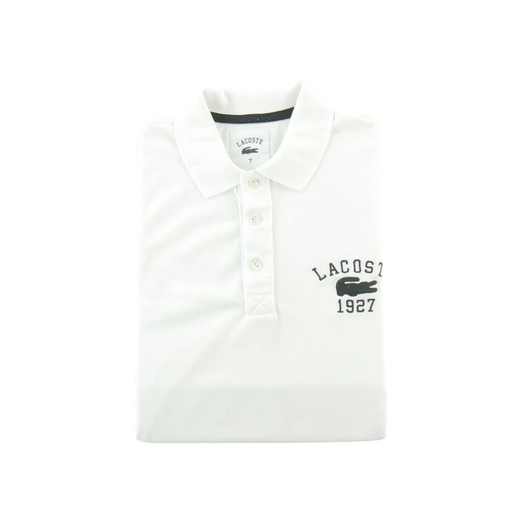 Second life - Men's Lacoste 1927 Short Sleeve Polo White - Excellent