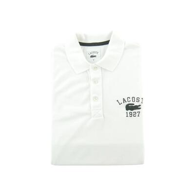 Tweedehands - lacoste polo korte mouwen heren 1927 wit - als nieuw
