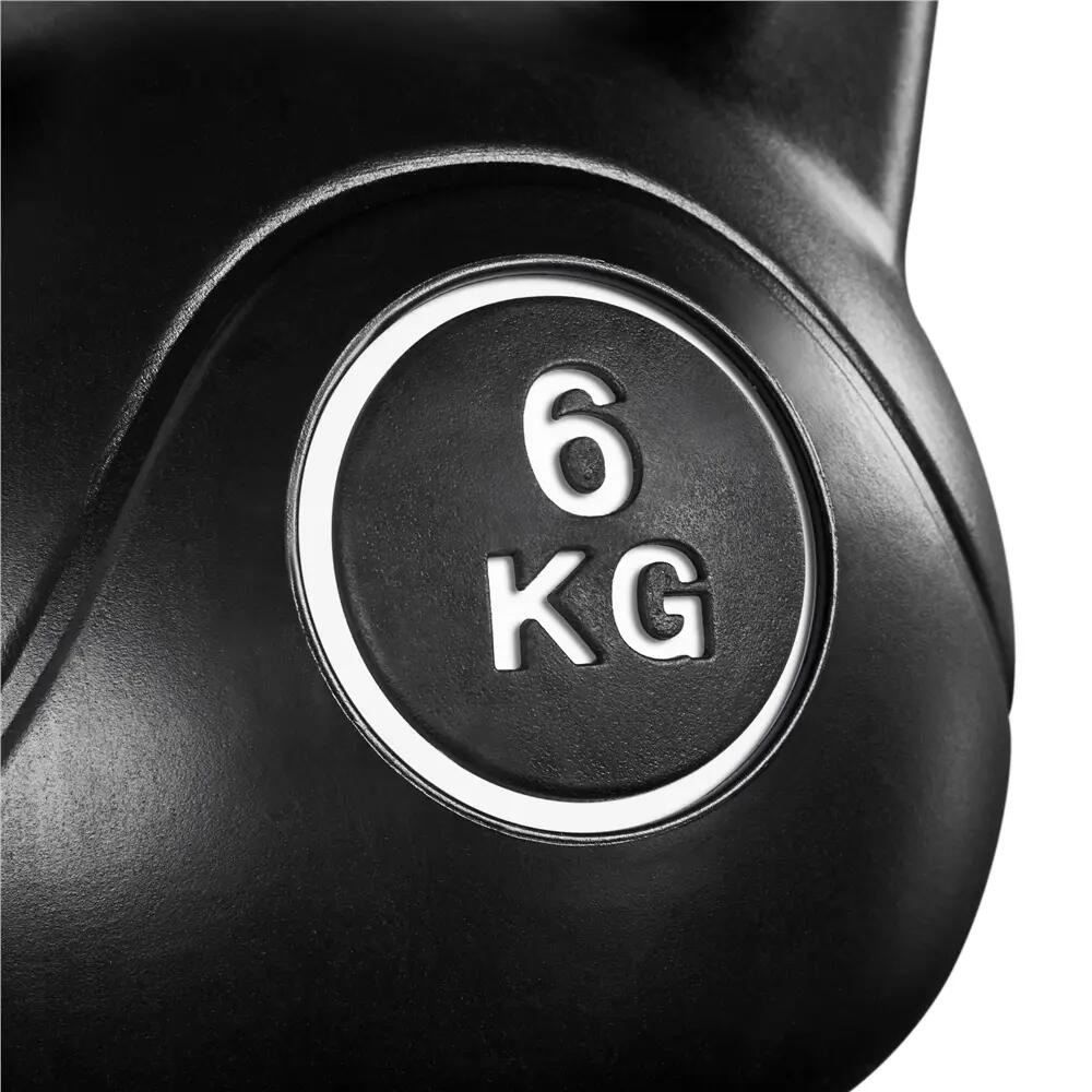 Ensemble de 4 kettlebells poid réglable 2/4/6/8 kg fitness musculation noir 3/12