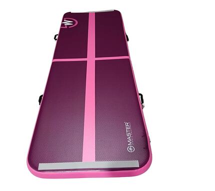 Tapis de gymnastique Airtrack gonflable 200 x 100 x 10 cm, rose