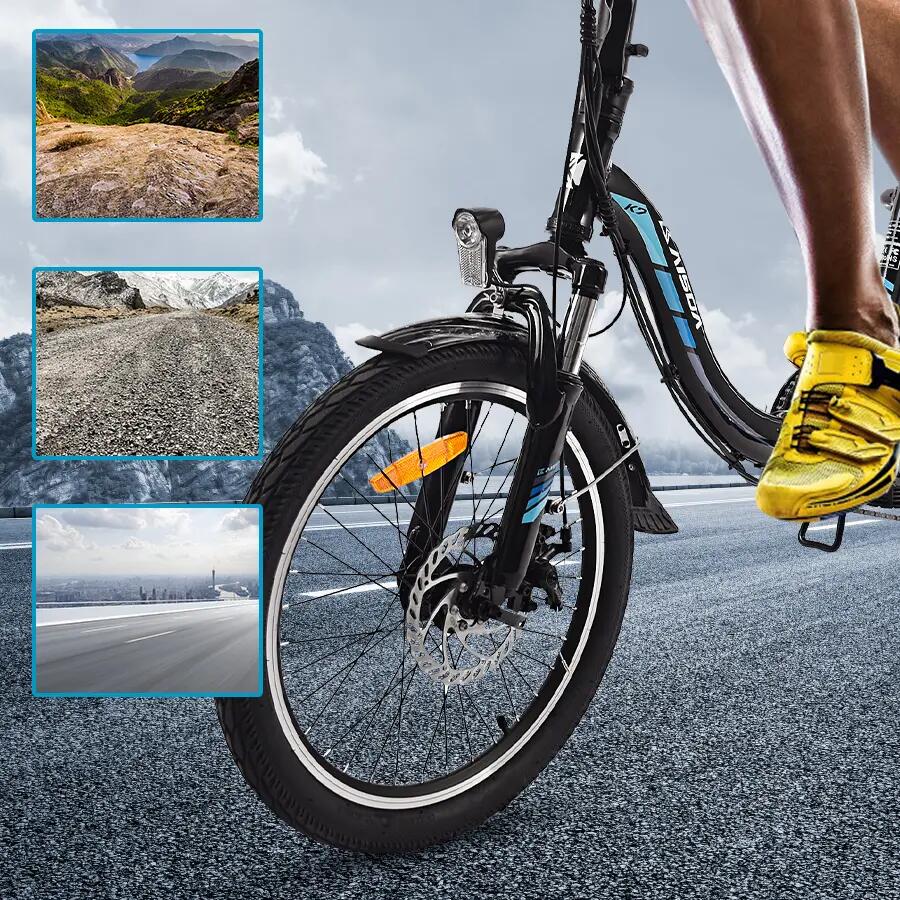 Bicicletta Elettrica Urbana K7 Motore 250W, Pneumatico 20 Pollici, Batteria 36V 8/10