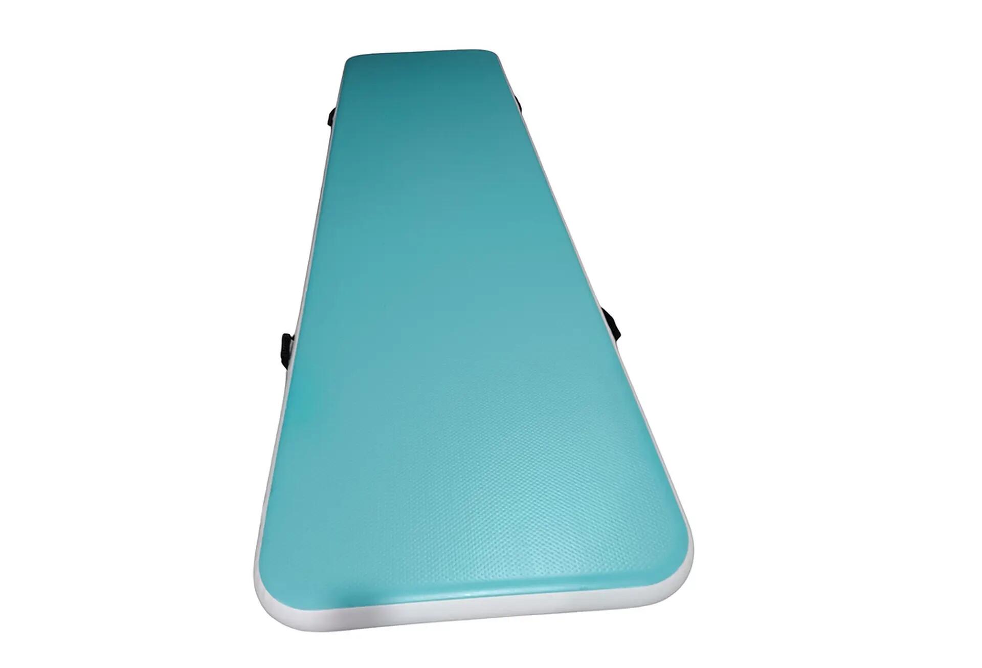 Gymnastikmatte  Airtrack aufblasbare Matte 200 x 100 x 10 cm, blau 2/4