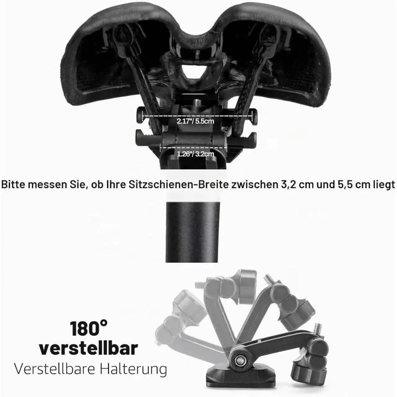 Fahrrad-Satteltasche 1L mit Schnellverschluss – kratzfest für MTB & Rennrad 7/8