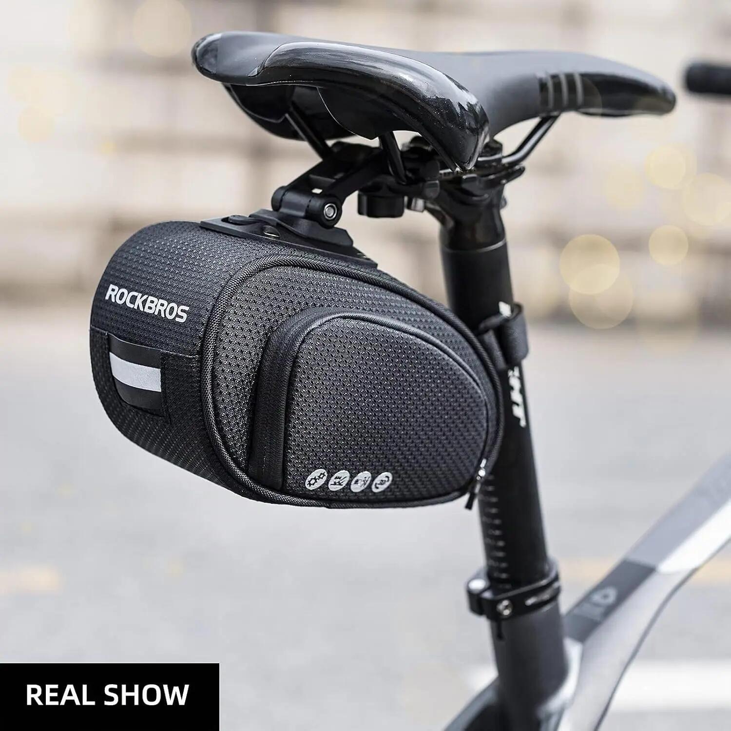 Fahrrad-Satteltasche 1L mit Schnellverschluss – kratzfest für MTB & Rennrad 3/8