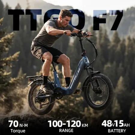 Elektrische stadsfiets voor volwassenen TTGO F7 250W motor 70N·m 7/7