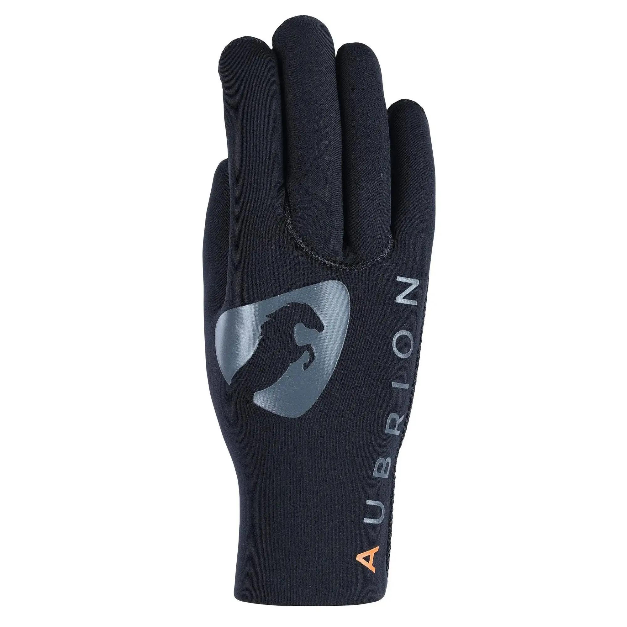 Bambini Neoprene Guanti Da Giardino Aubrion Nero 2/3