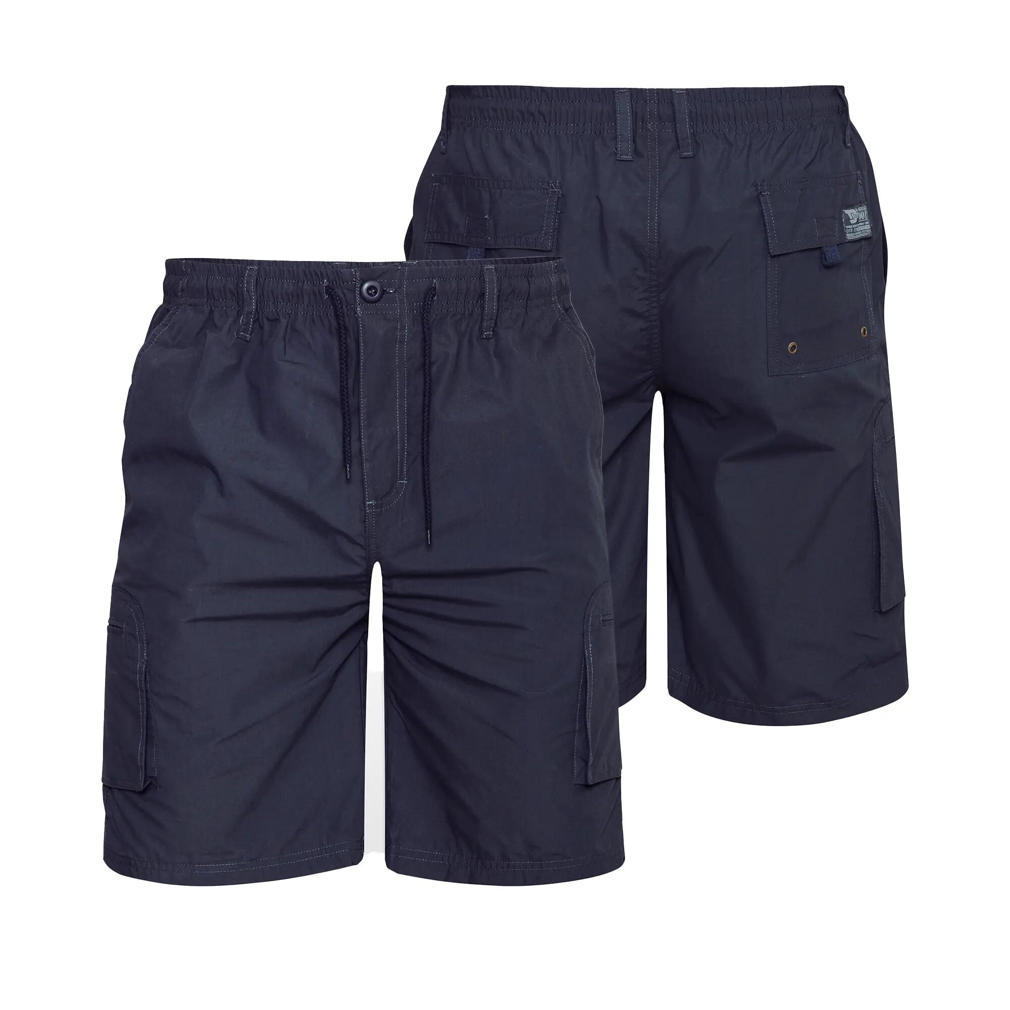 Pantaloncini Cargo Kingsize Uomo Duke D555 Nick Blu Navy 4/6