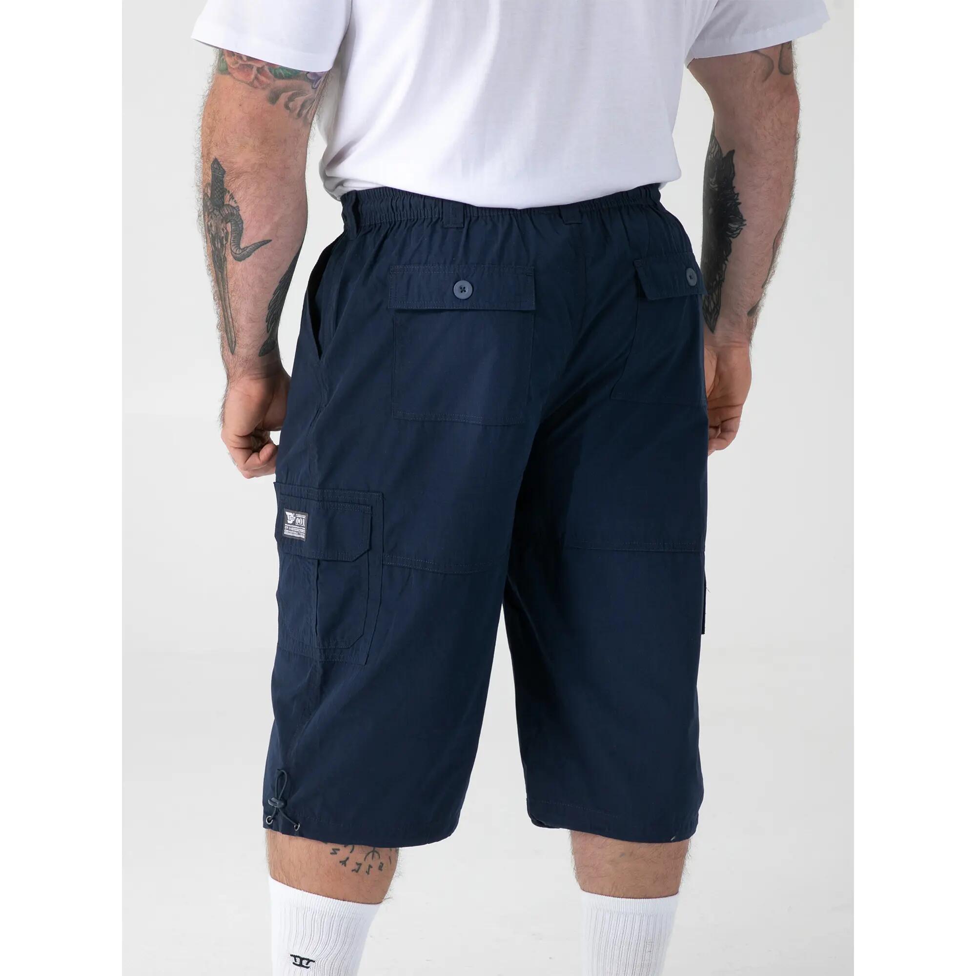 Pantaloncini Cargo Kingsize Uomo Duke D555 Mason Blu Navy 5/6