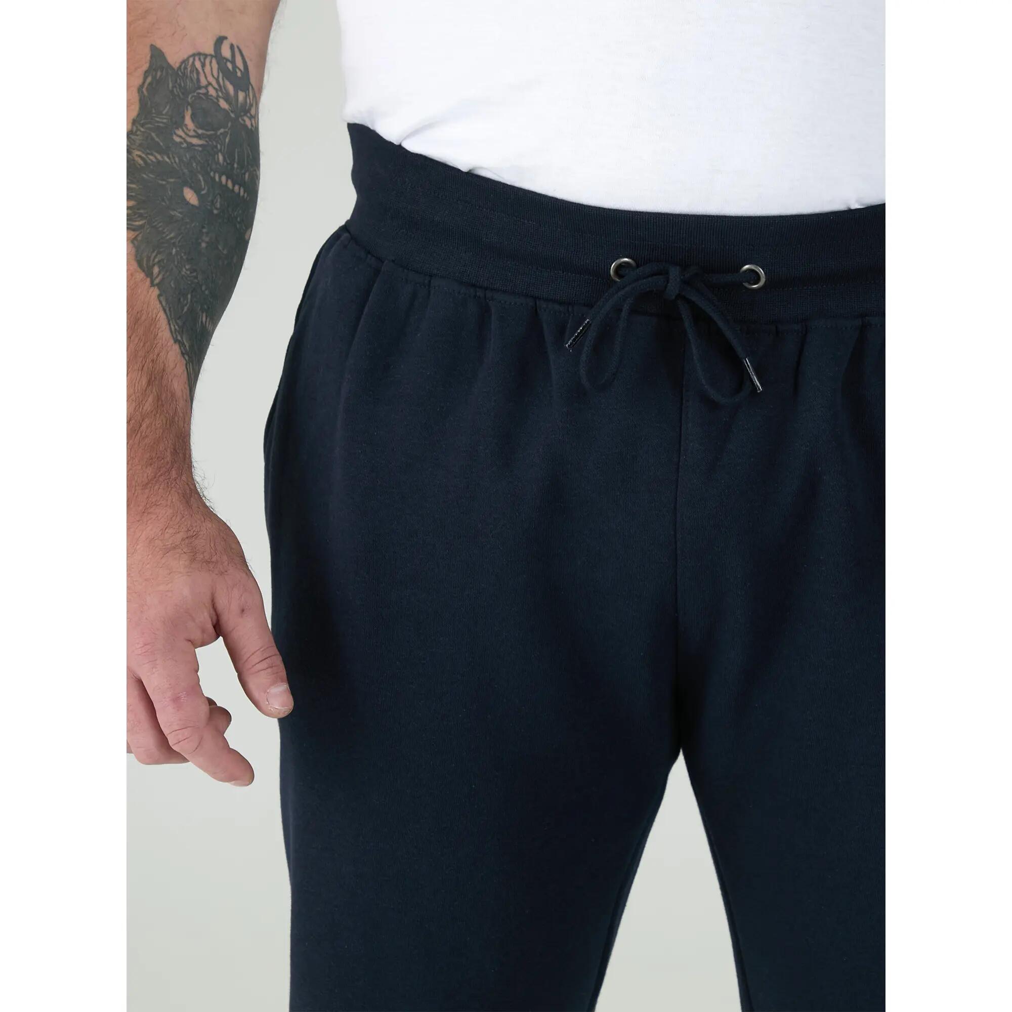 Mens D555 Brandon Cuffed Kingsize Jogging Bottoms (Navy) 6/6