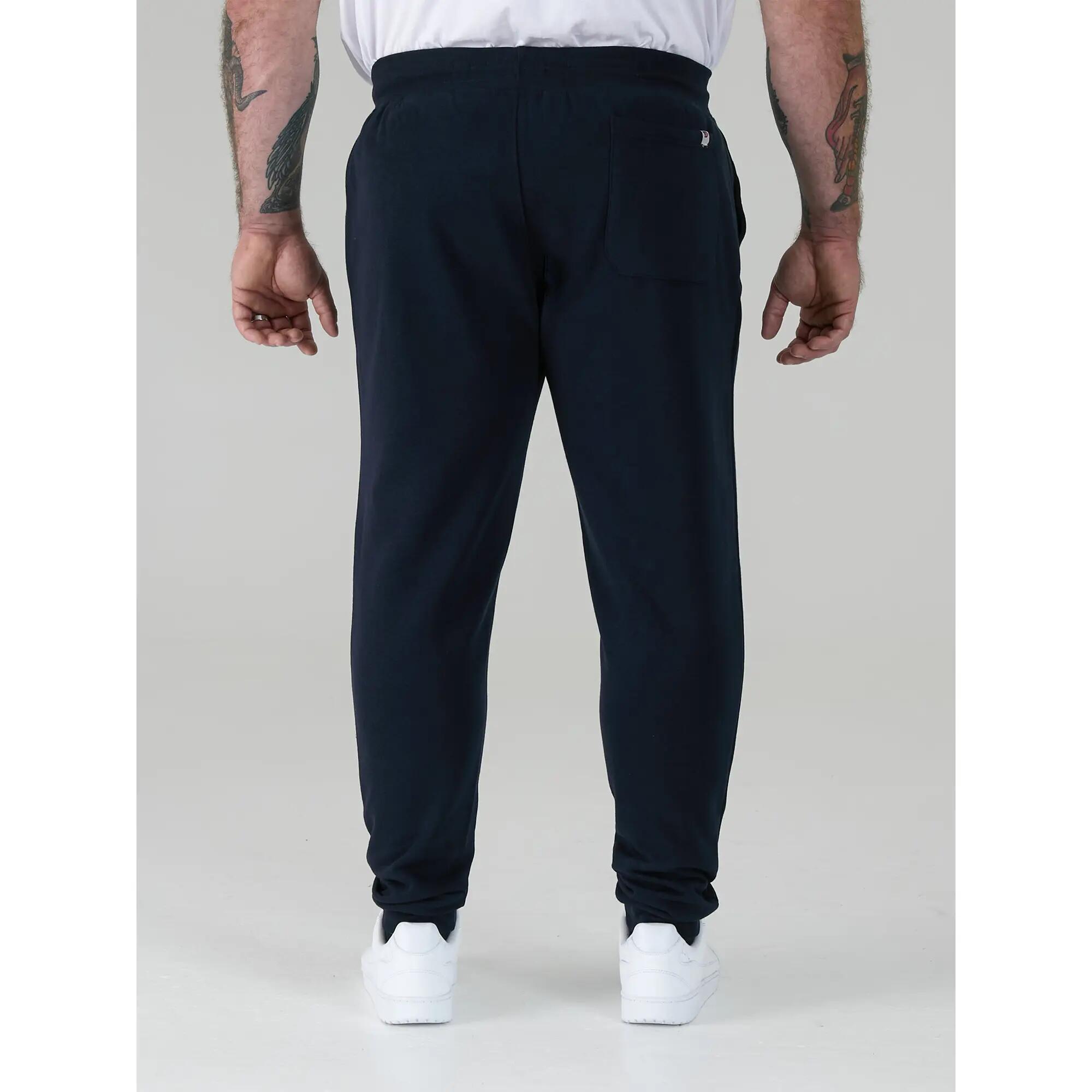 Mens D555 Brandon Cuffed Kingsize Jogging Bottoms (Navy) 5/6