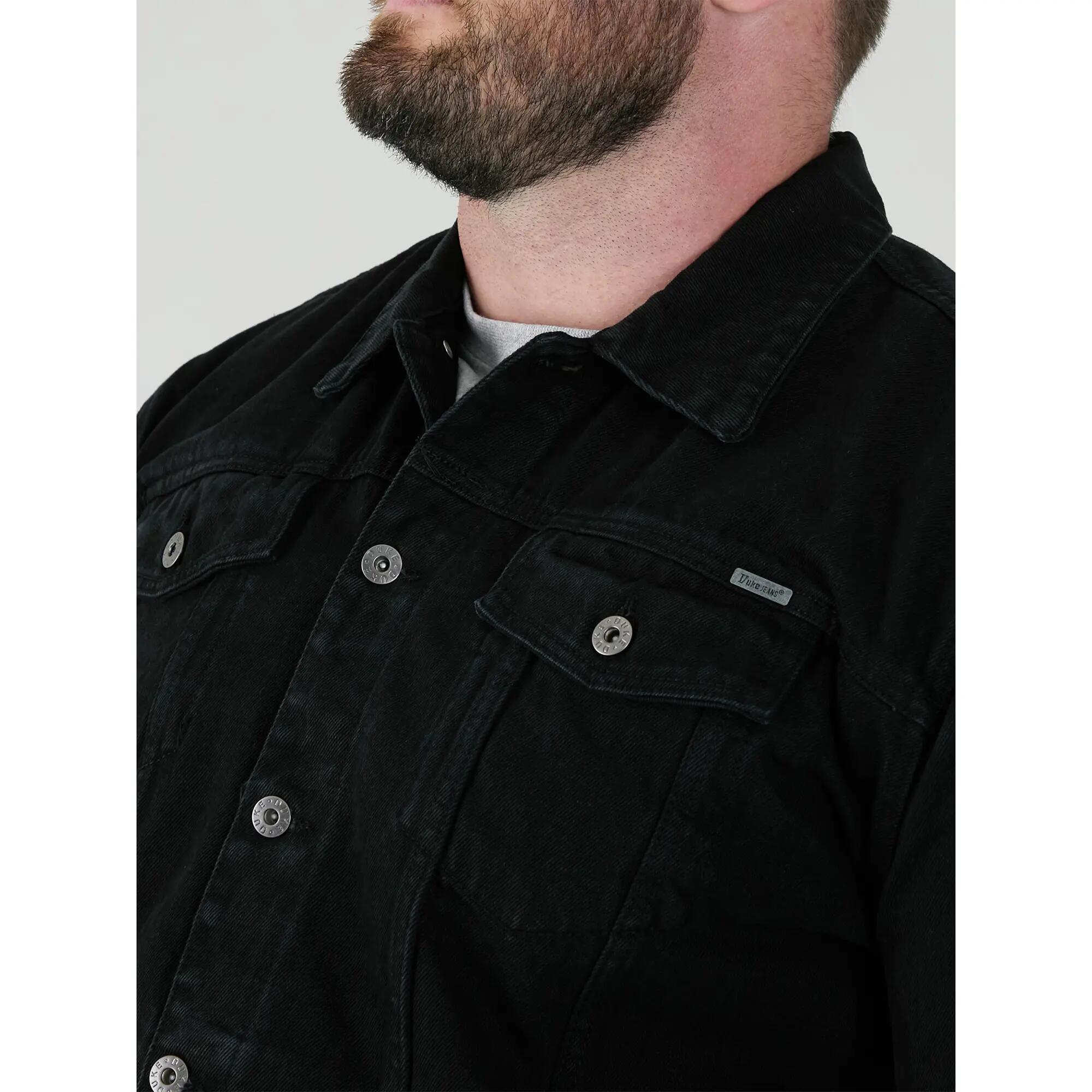 Giacca Kingsize Occidentale Uomo Duke D555 London Trucker Nero 5/6