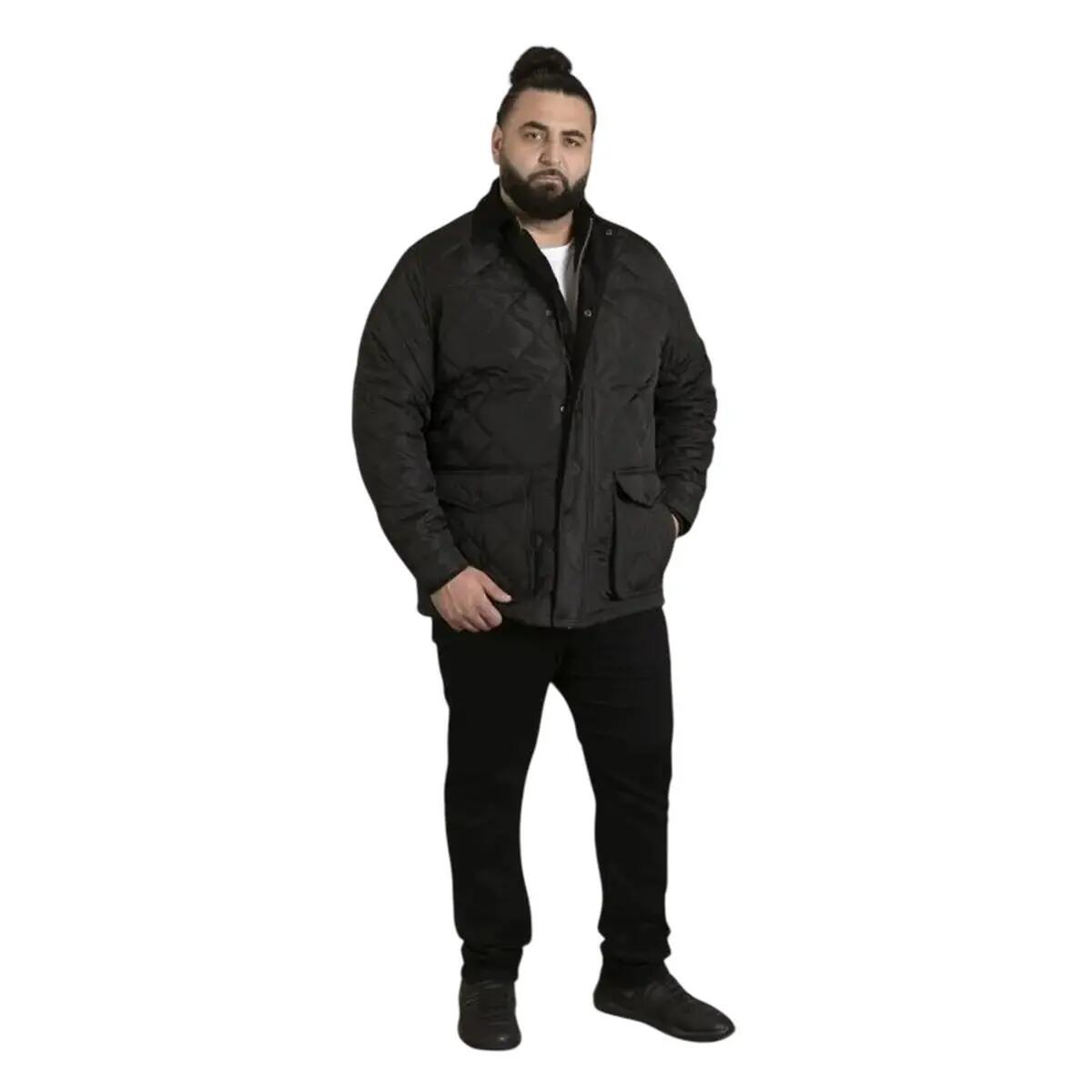 Mens D555 Harborough Quilted Kingsize Jacket (Black) 5/5