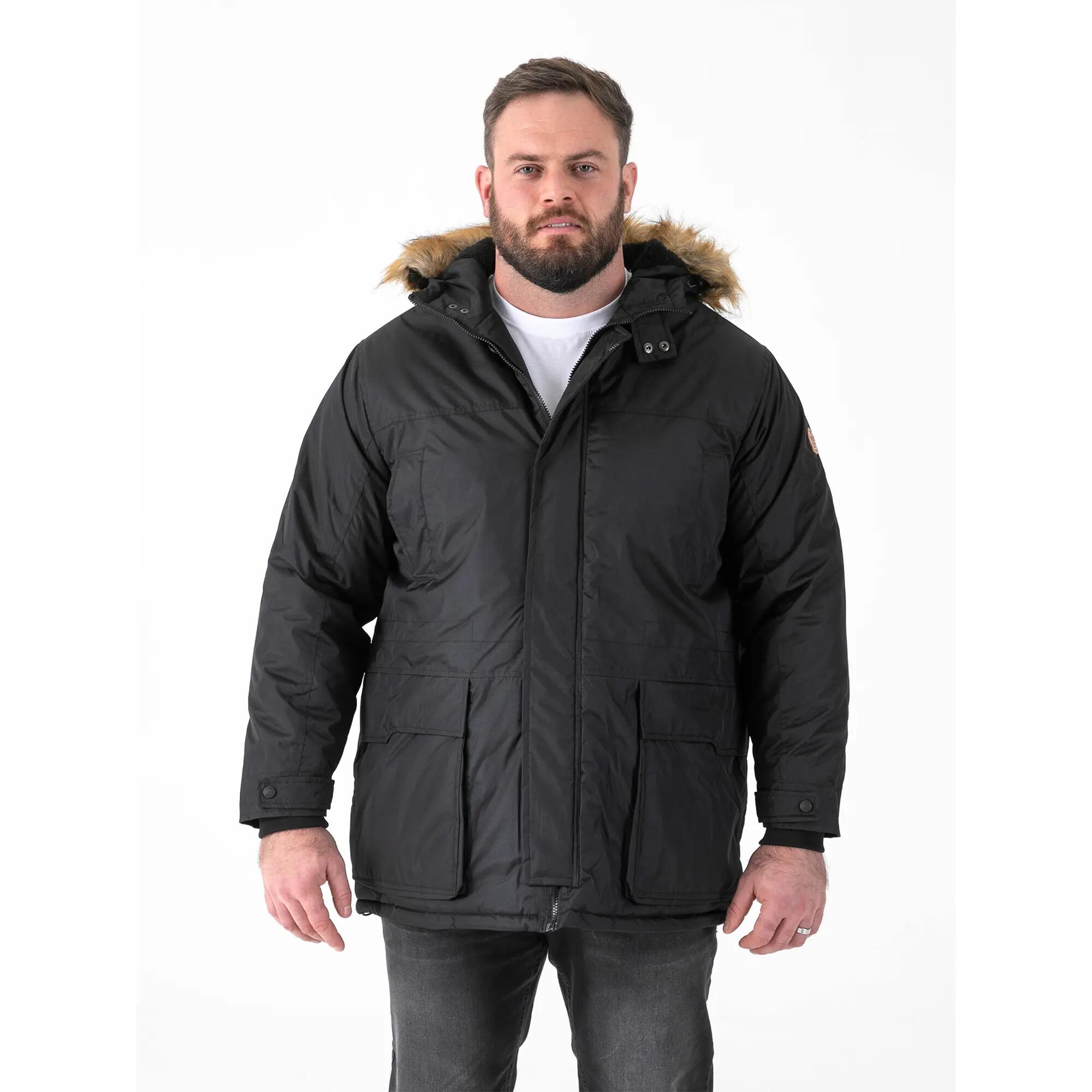 Parka Kingsize Uomo Duke D555 Lovett Nero 5/6