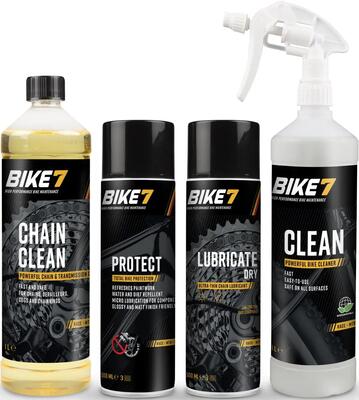 Onderhoudskit voor fietsen degrease 500 ml + protect 500ml + lubricate dry 500ml