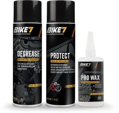 Onderhoudskit voor fietsen degrease 500 ml + protect 500ml + pro wax 150ml