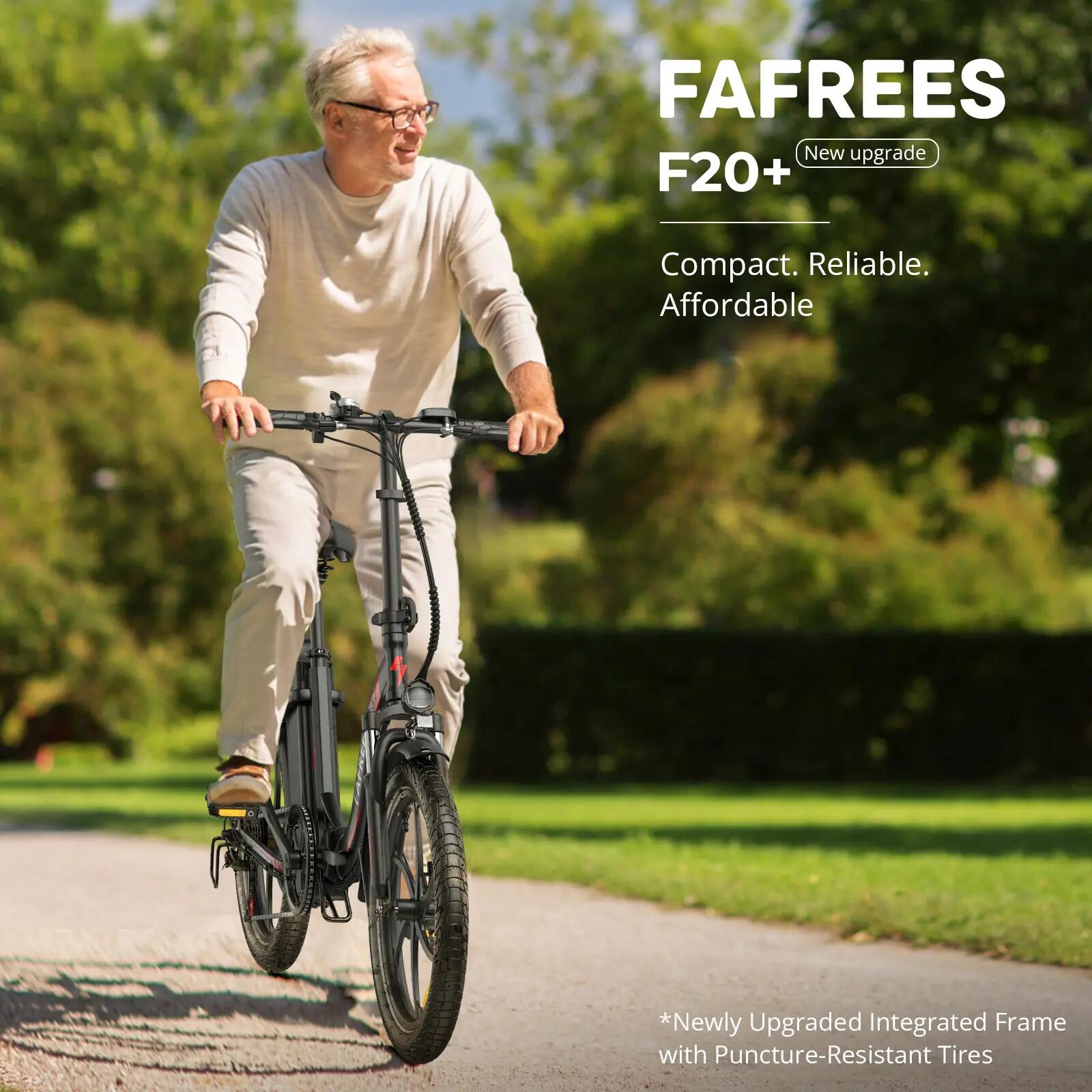 Bicicleta Elétrica Urbana F20+ 250W Bateria 36V 20Ah Pneu 20" 6/14