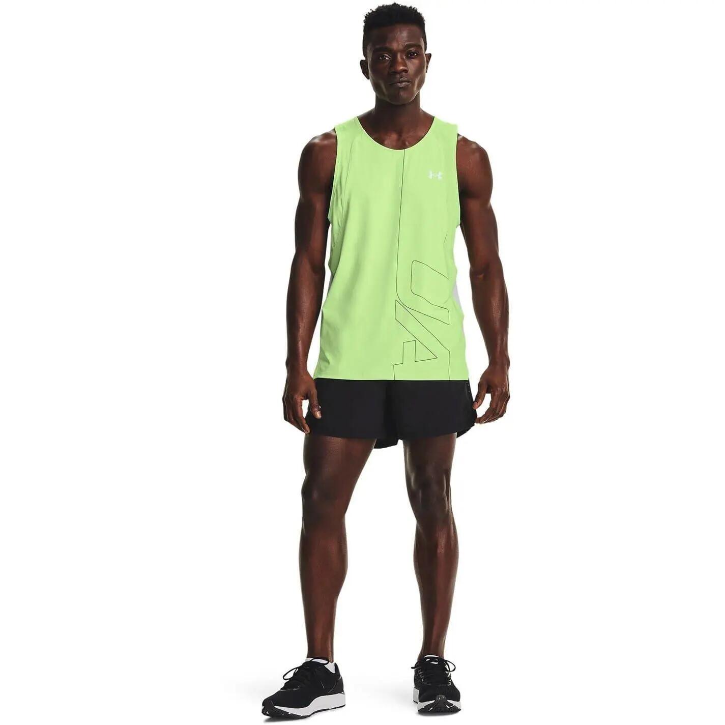 Pantalones cortos Under Armour Launch 13cm Negro Hombre 6/7