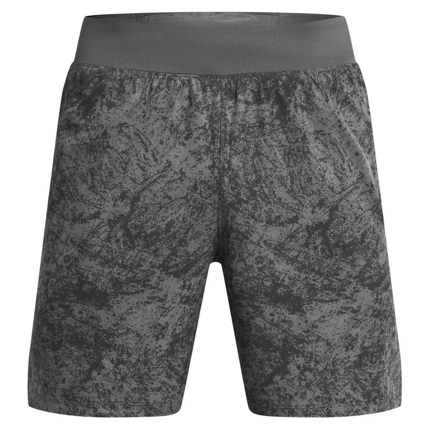 Heren Launch Pro Hardloopshort (Rots/groen) 3/6