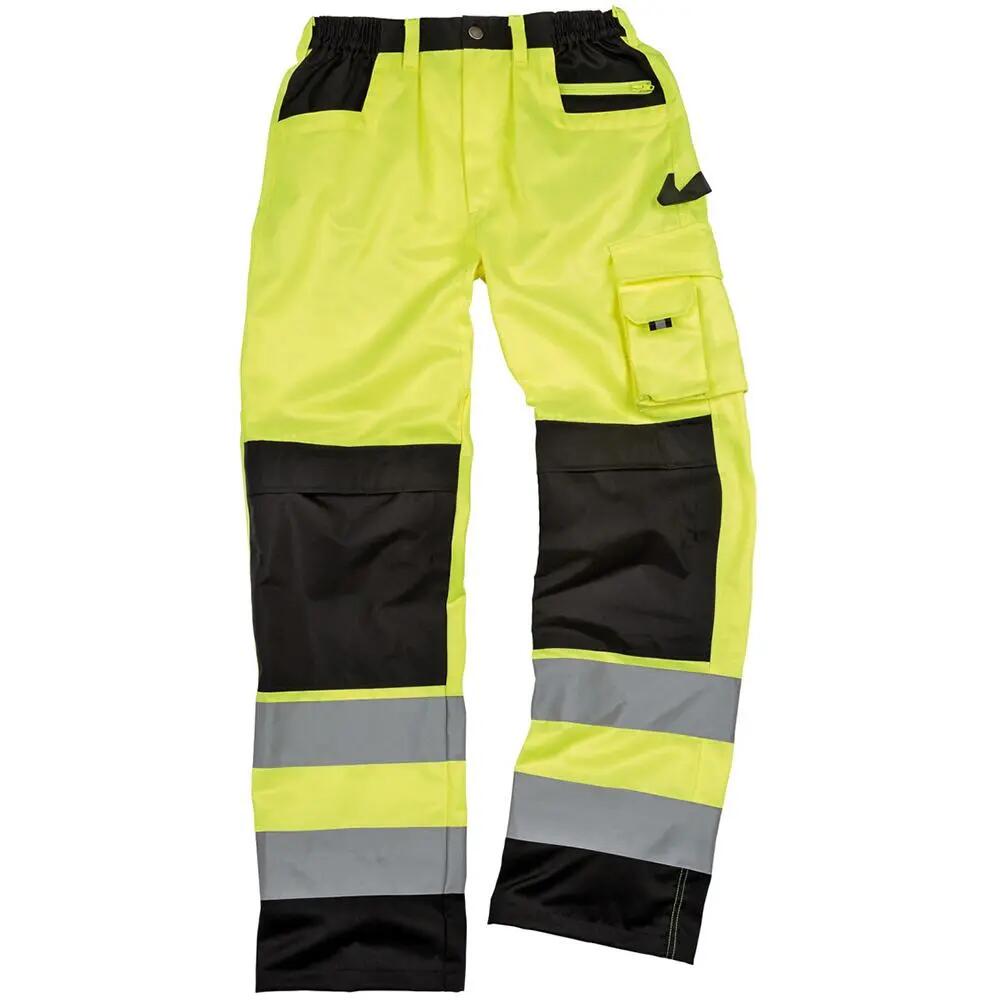 Safeguard Pantalon Cargo Haute Visibilité Adulte Unisexe (Jaune Haute 7/7