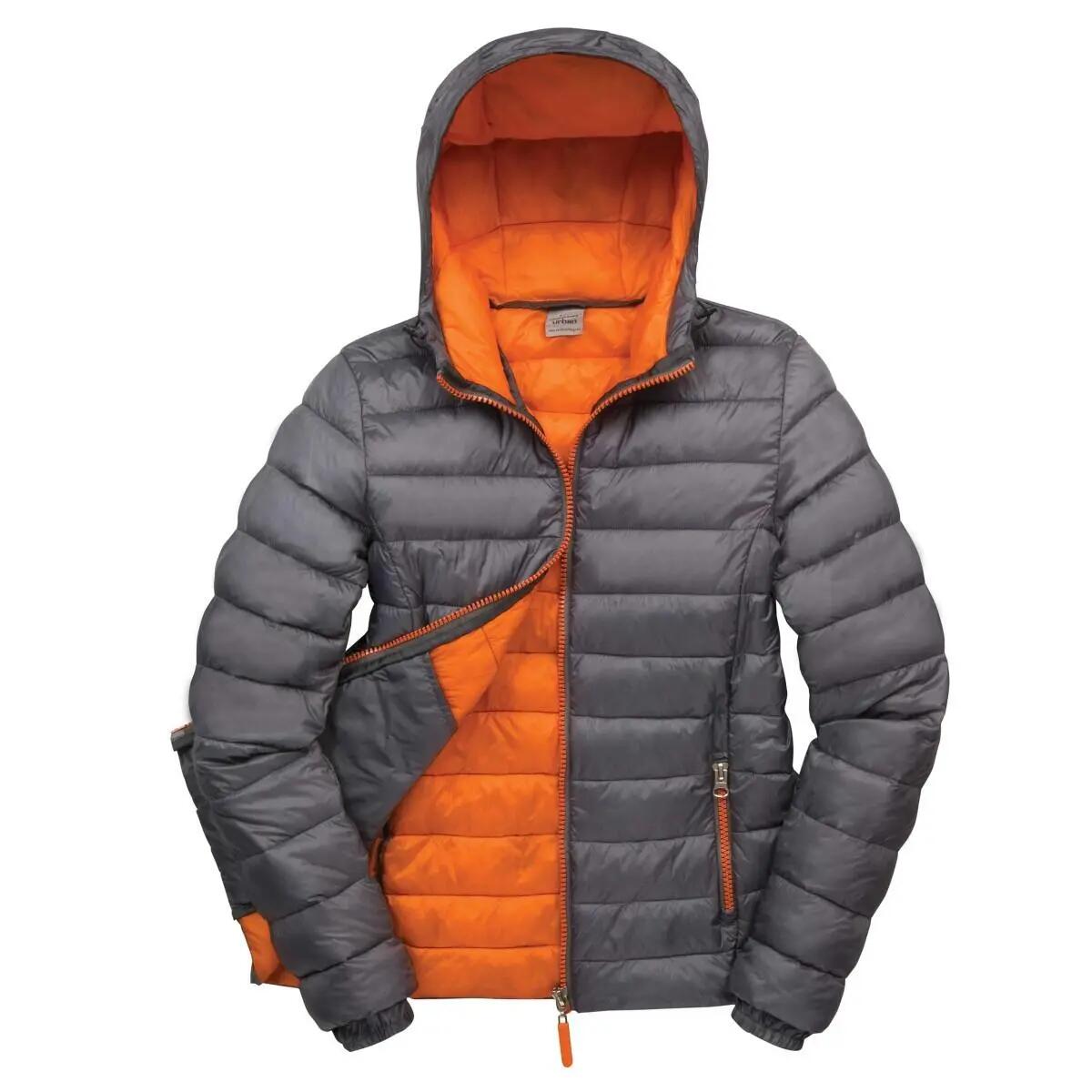 Urban Snowbird Veste Rembourrée À Capuche Femme (Gris/Orange) 7/7