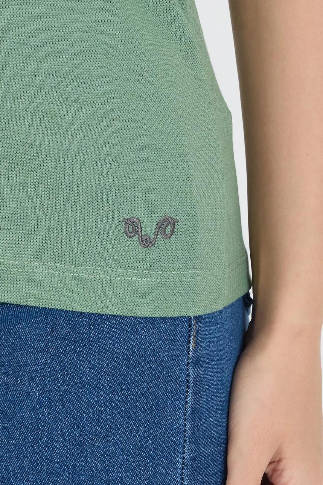 Polo koszulka z 100% wełny merino (170 g/m² - Piqué)) S, Zielony 4/7