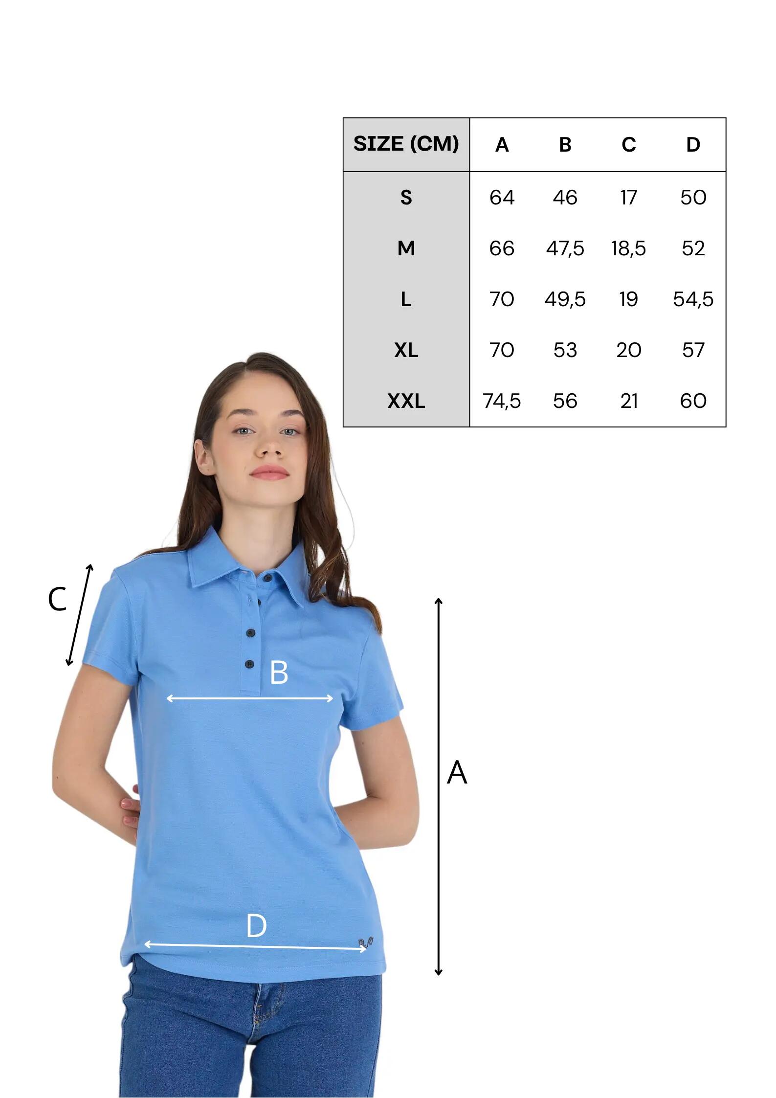 Polo koszulka z 100% wełny merino (170 g/m² - Piqué)) L, Turkusowy 2/7
