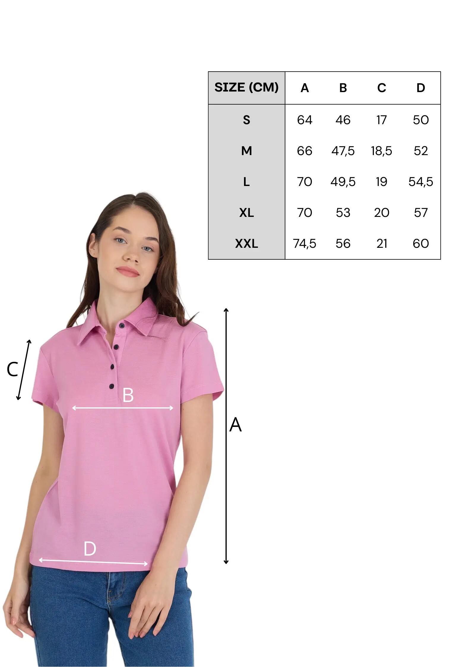 Polo koszulka z 100% wełny merino (170 g/m² - Piqué)) S, Różowy 2/7