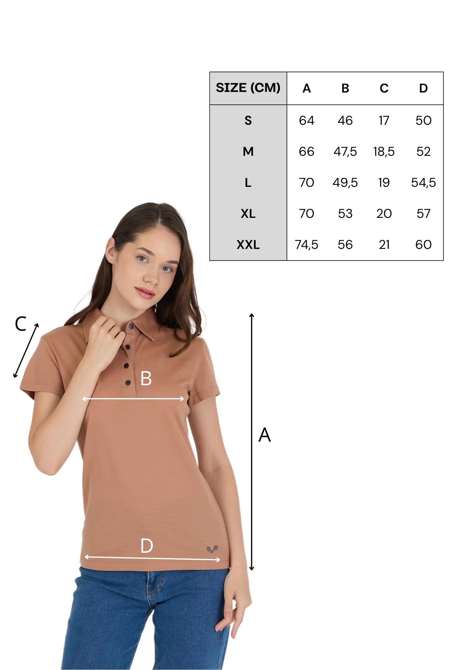 Polo koszulka z 100% wełny merino (170 g/m² - Piqué)) L, Brązowy 2/7