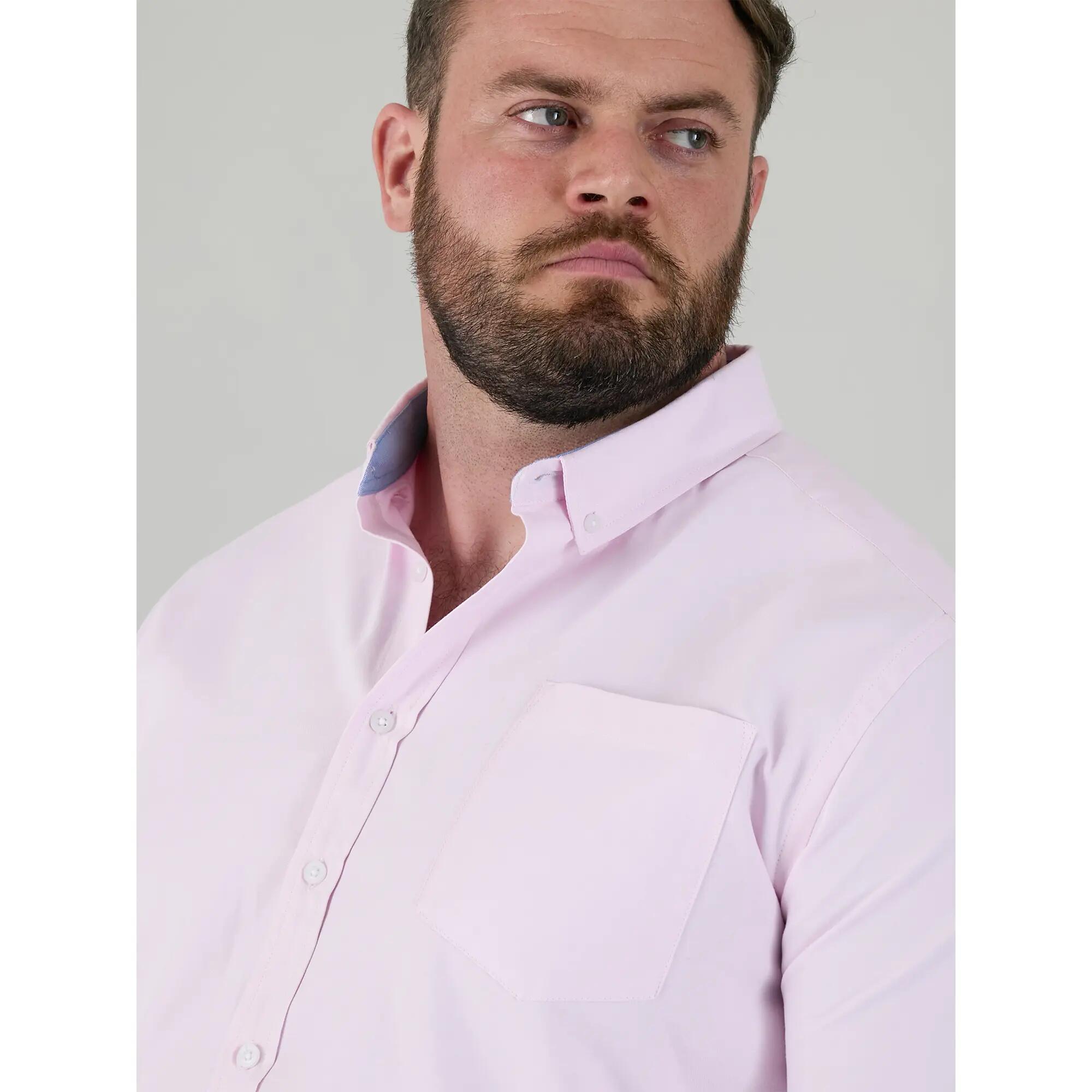 Camicia Kingsize Manica Lunga Uomo Duke D555 Richard Rosa 6/6