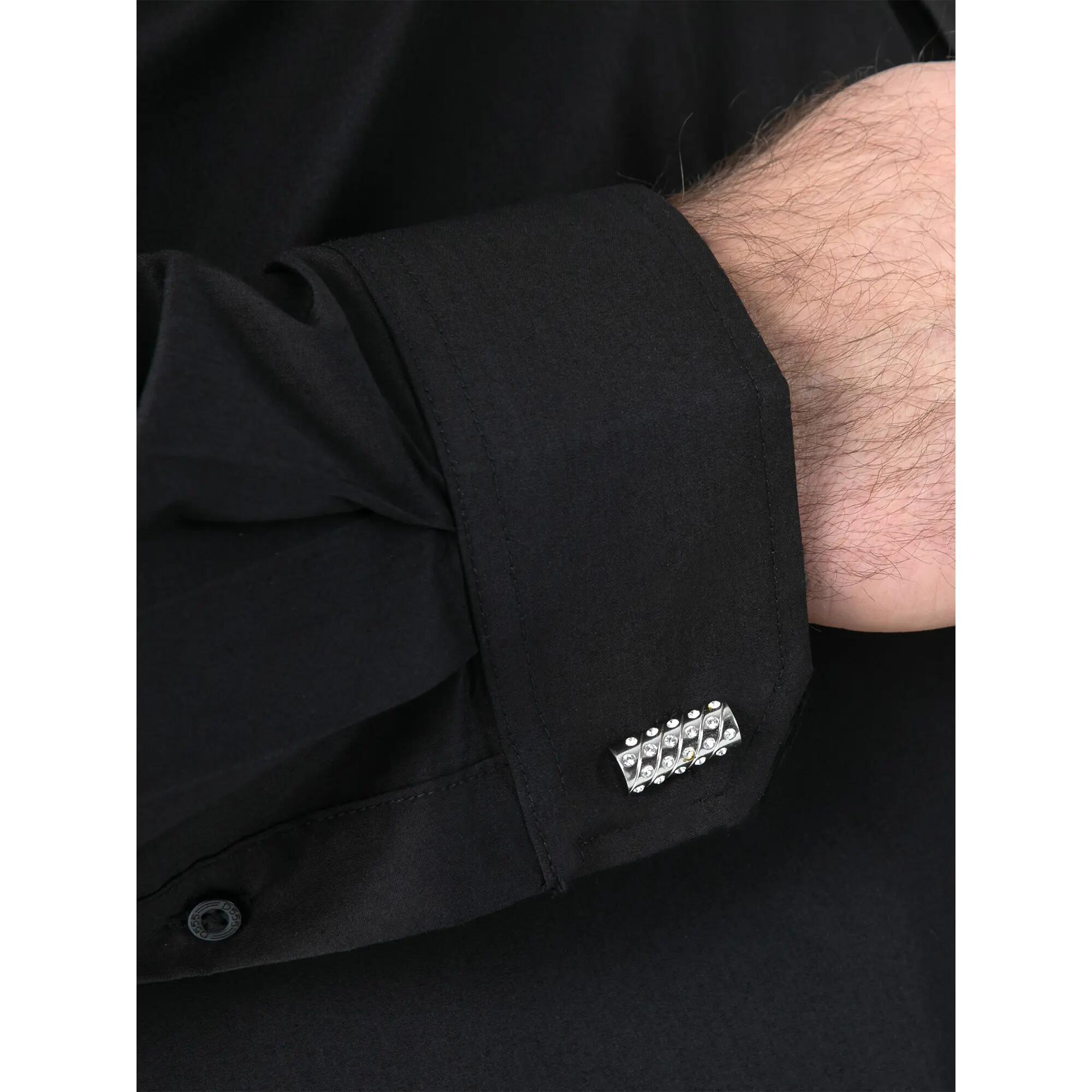 Camicia Elasticizzato Kingsize Uomo Duke Oliver D555 Nero 6/6