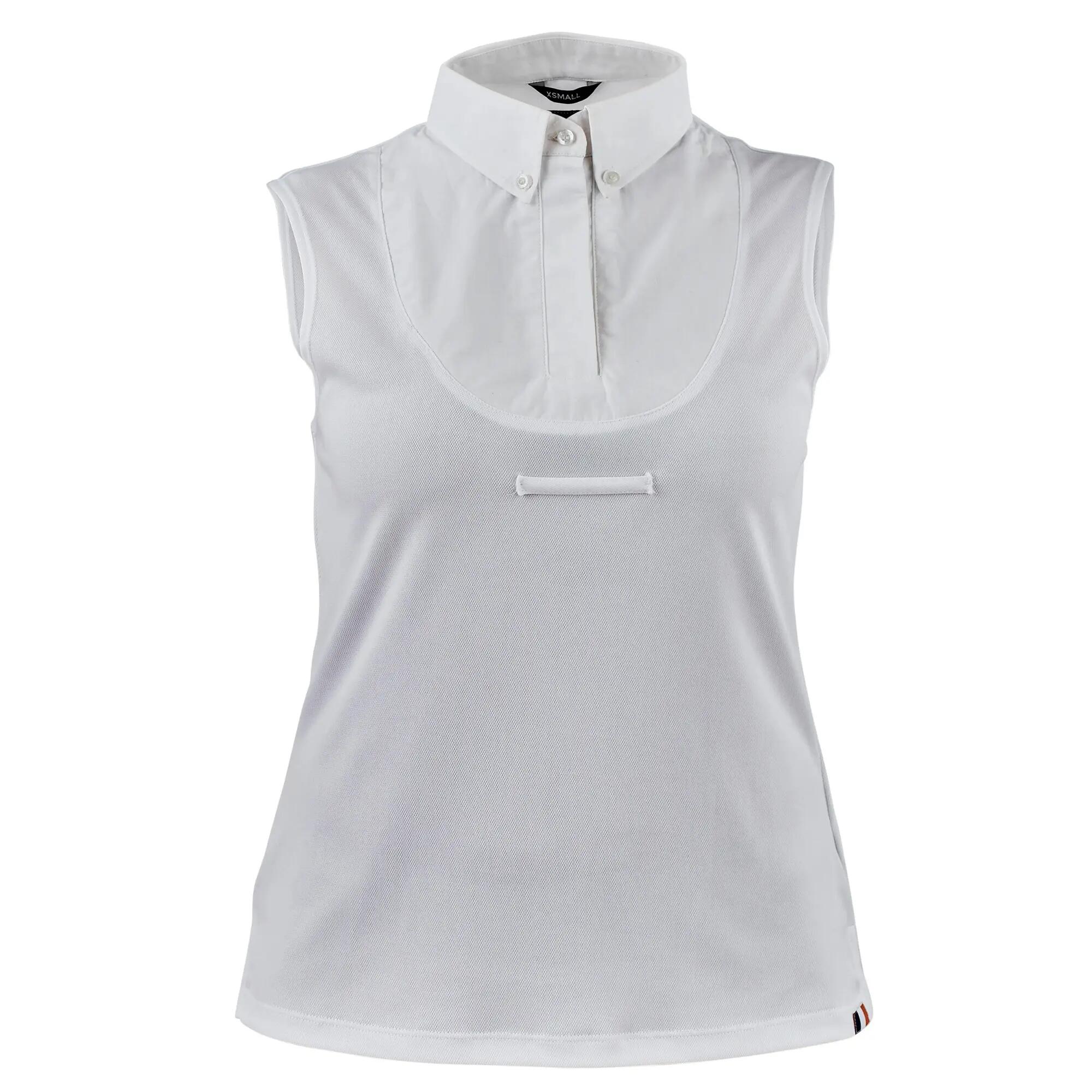 Camicia Occhiello Senza Maniche Donna Aubrion Bianco 2/2