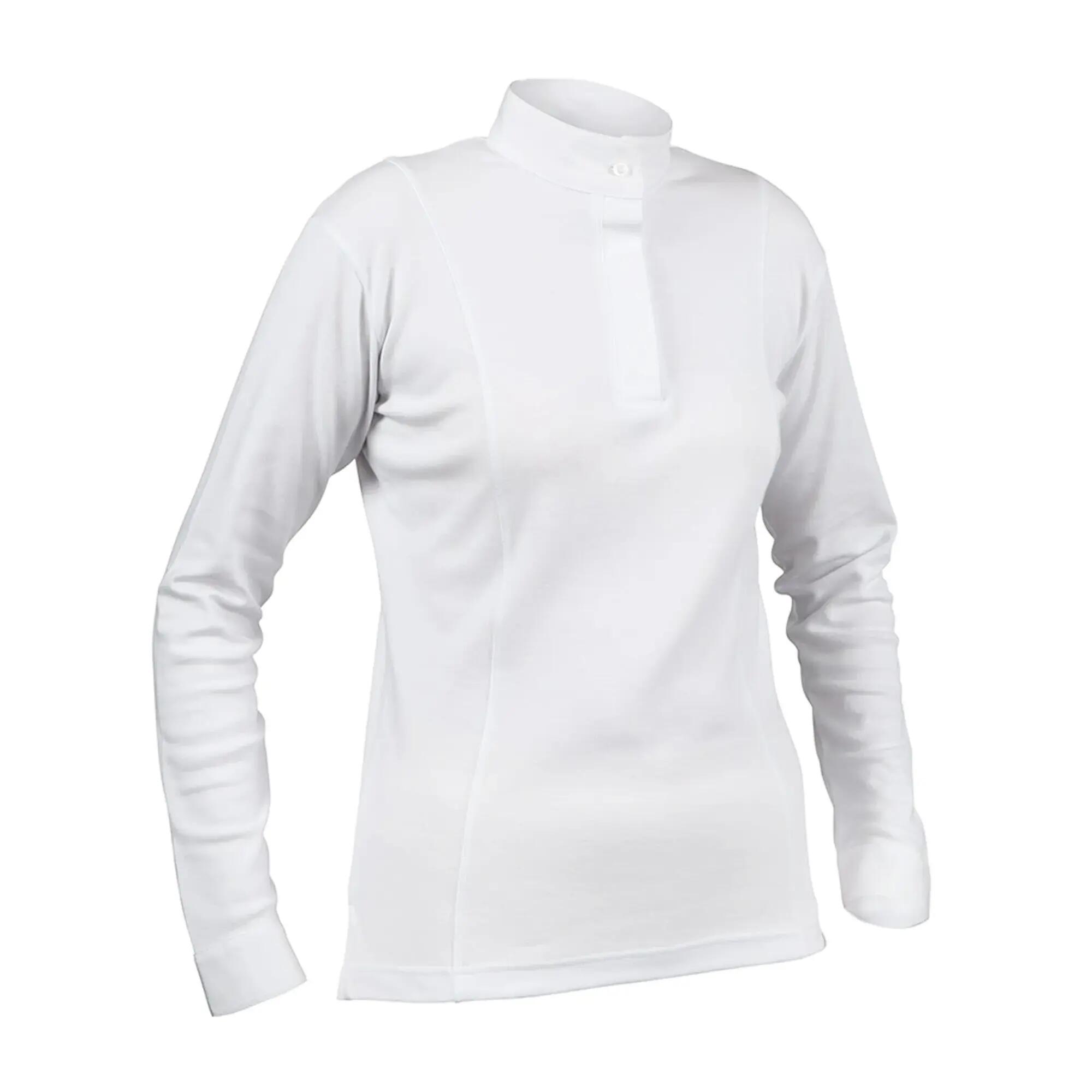 Chemise D´équitation Femme (Blanc) 2/3