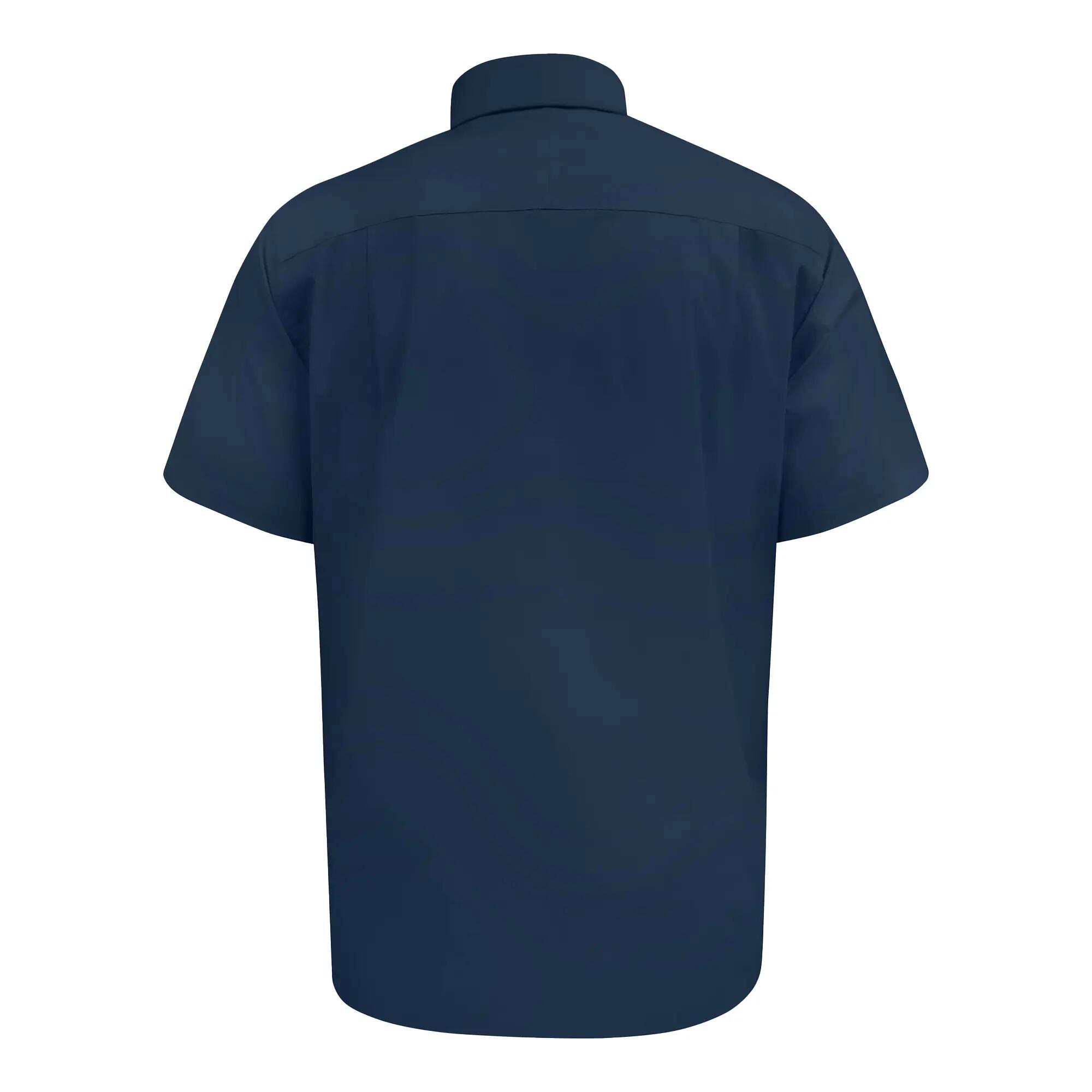 Camicia Elasticizzato Kingsize Maniche Corte Uomo Duke D555 Lucas Blu Navy 3/6