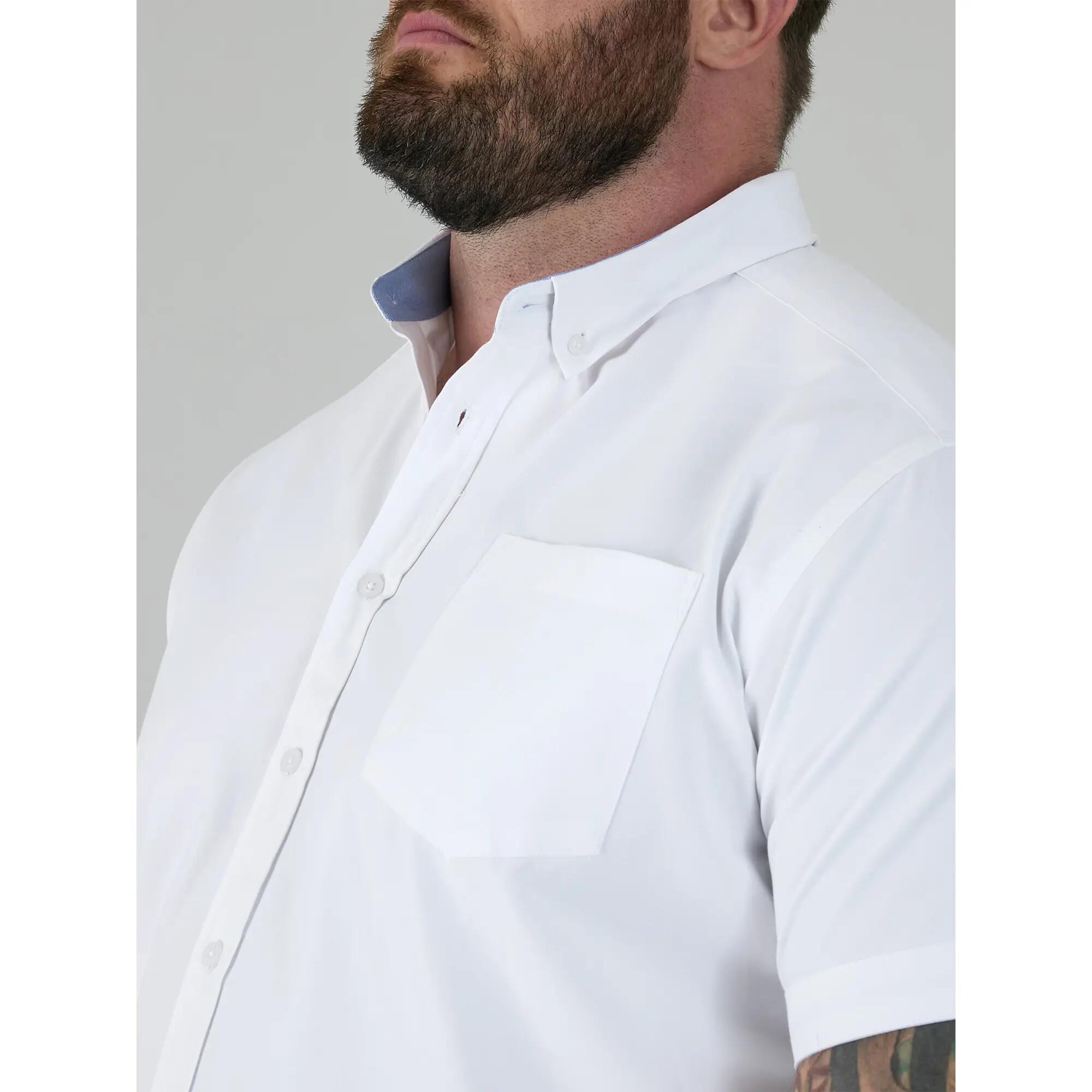 Camicia Kingsize Maniche Corte Uomo Duke D555 James Bianco 6/6