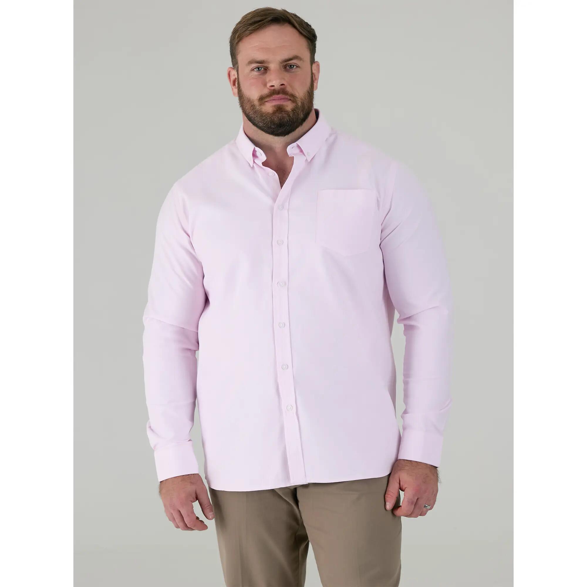 Camicia Kingsize Manica Lunga Uomo Duke D555 Richard Rosa 4/6